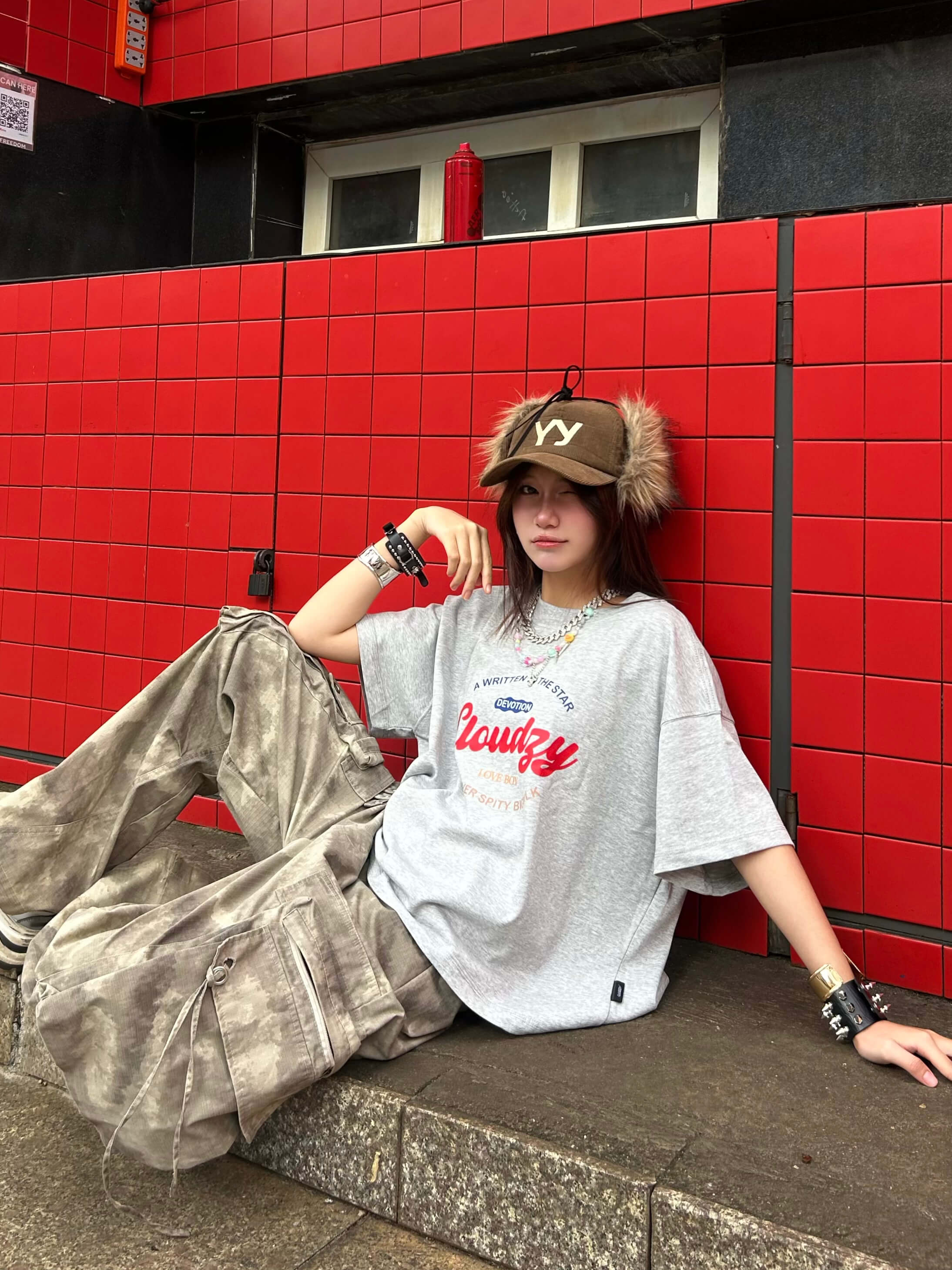 Áo thun boxy tee local brand Cloudzy unisex phông tay lỡ nữ cotton phối màu form rộng boxy DEVOTION