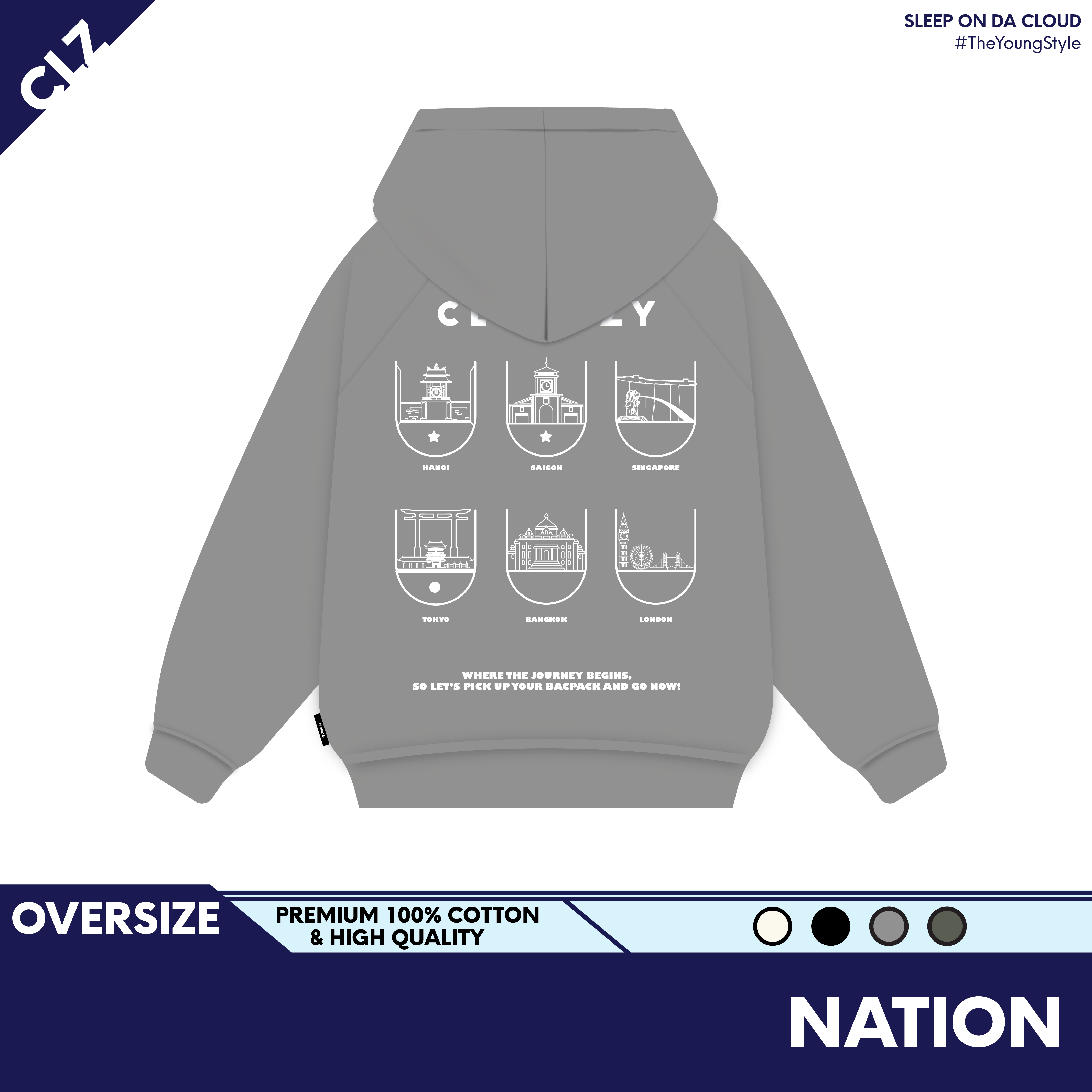 ÁO HOODIE OVERSIZE NATION