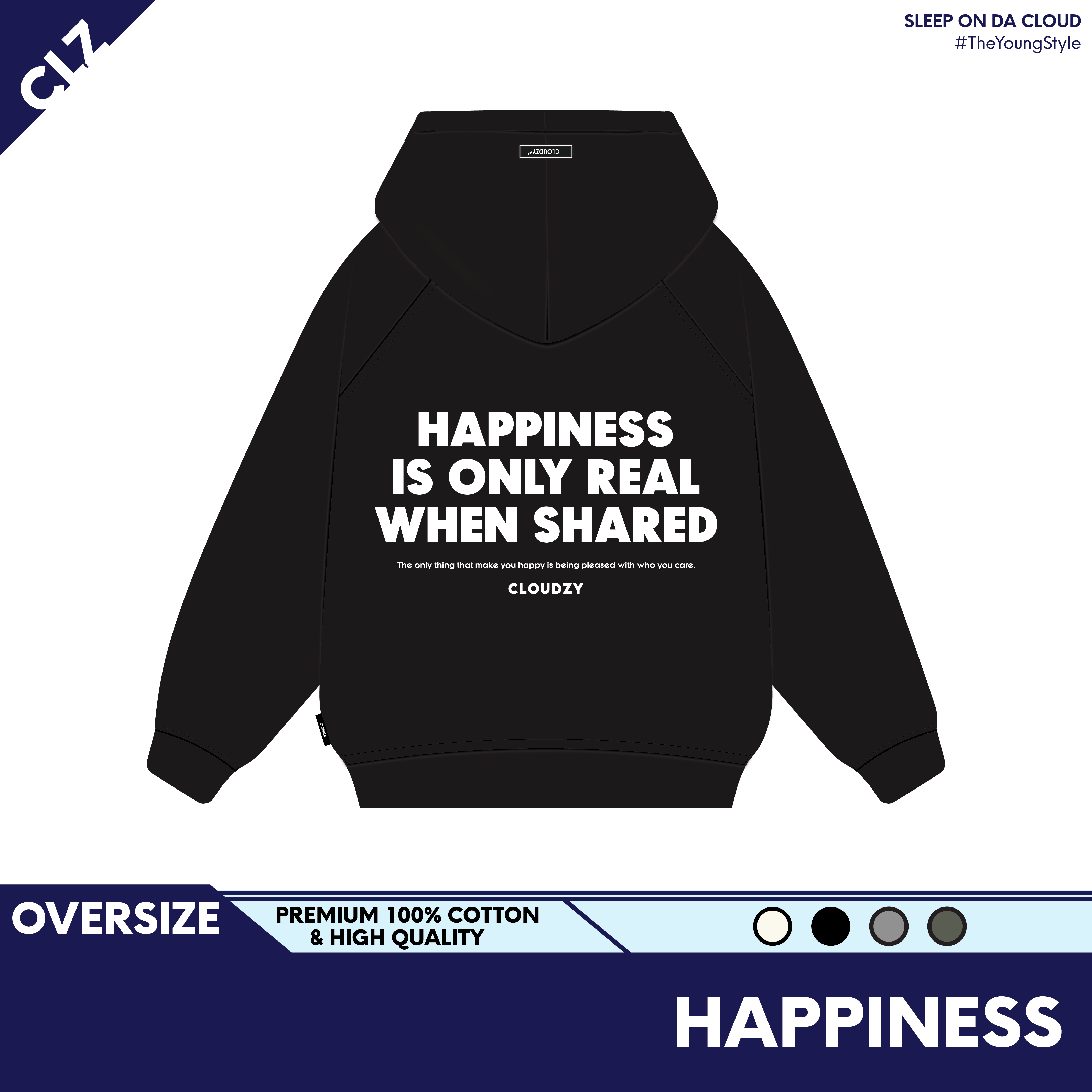 HOODIE OVERSIZE HAPPINESS