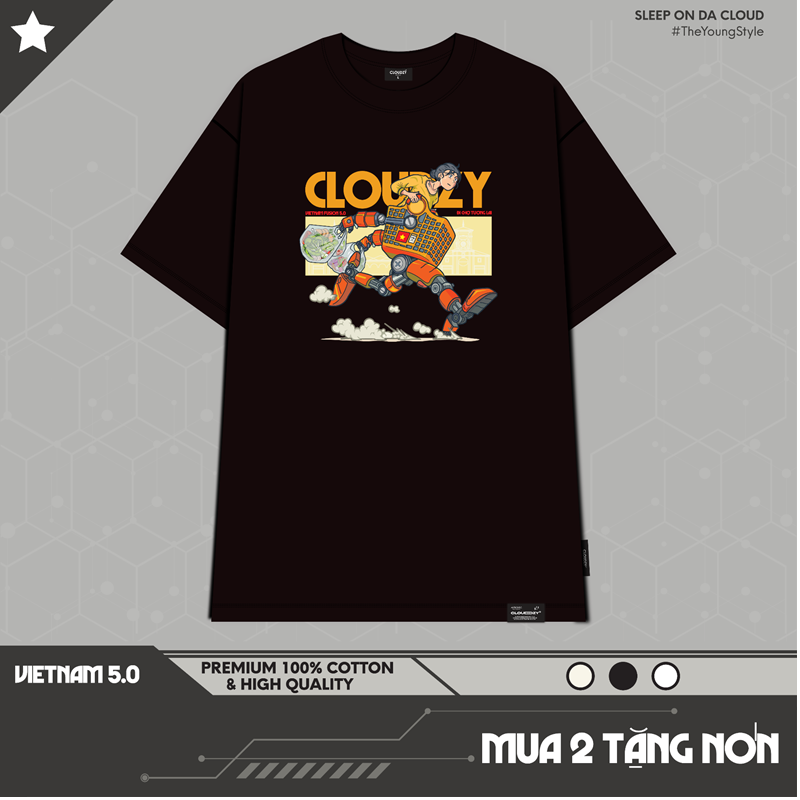 ÁO THUN OVERSIZE CLOUDZY ĐI CHỢ