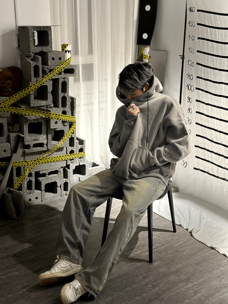 Áo khoác hoodie boxy nam nữ local brand HD BOXY TRƠN unisex form rộng nỉ bông dày mũ to 2 lớp basic