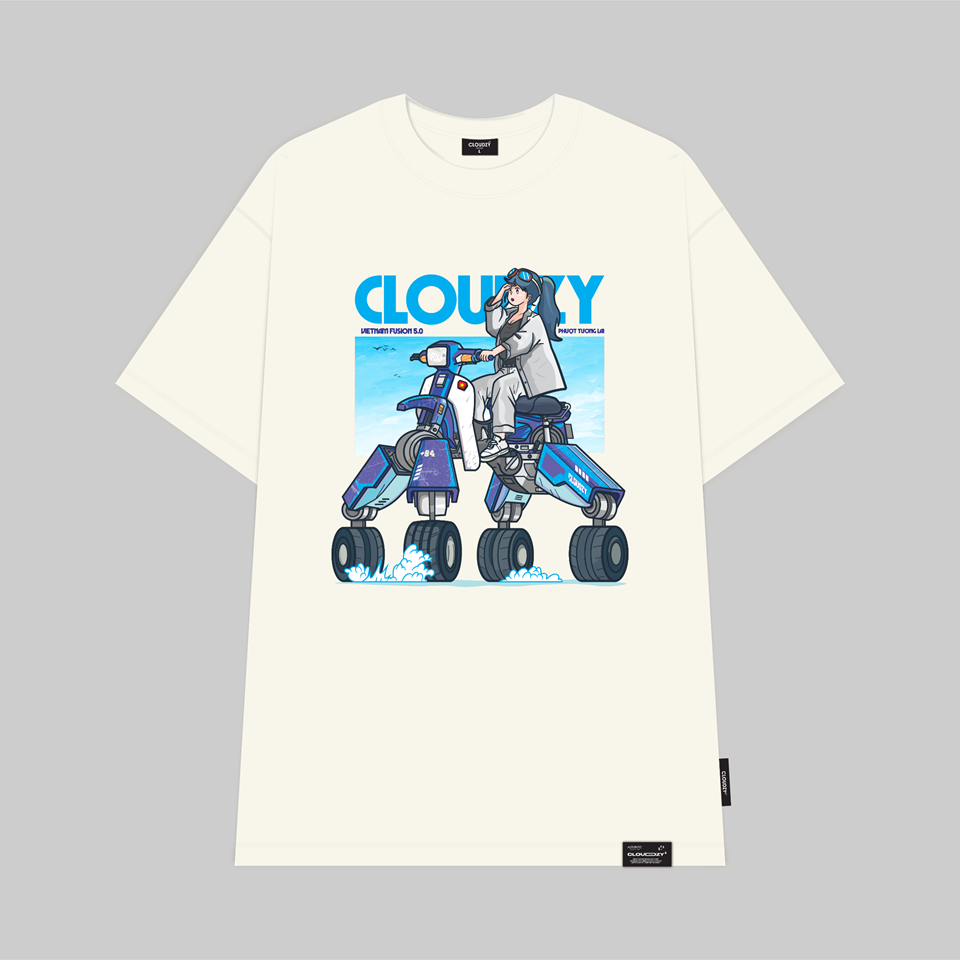 ÁO THUN OVERSIZE CLOUDZY DREAM X