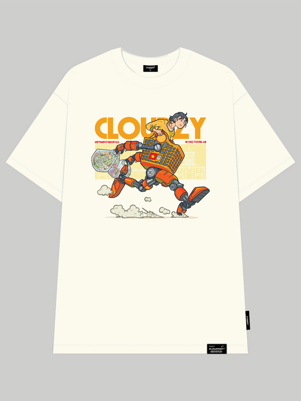 ÁO THUN OVERSIZE CLOUDZY ĐI CHỢ