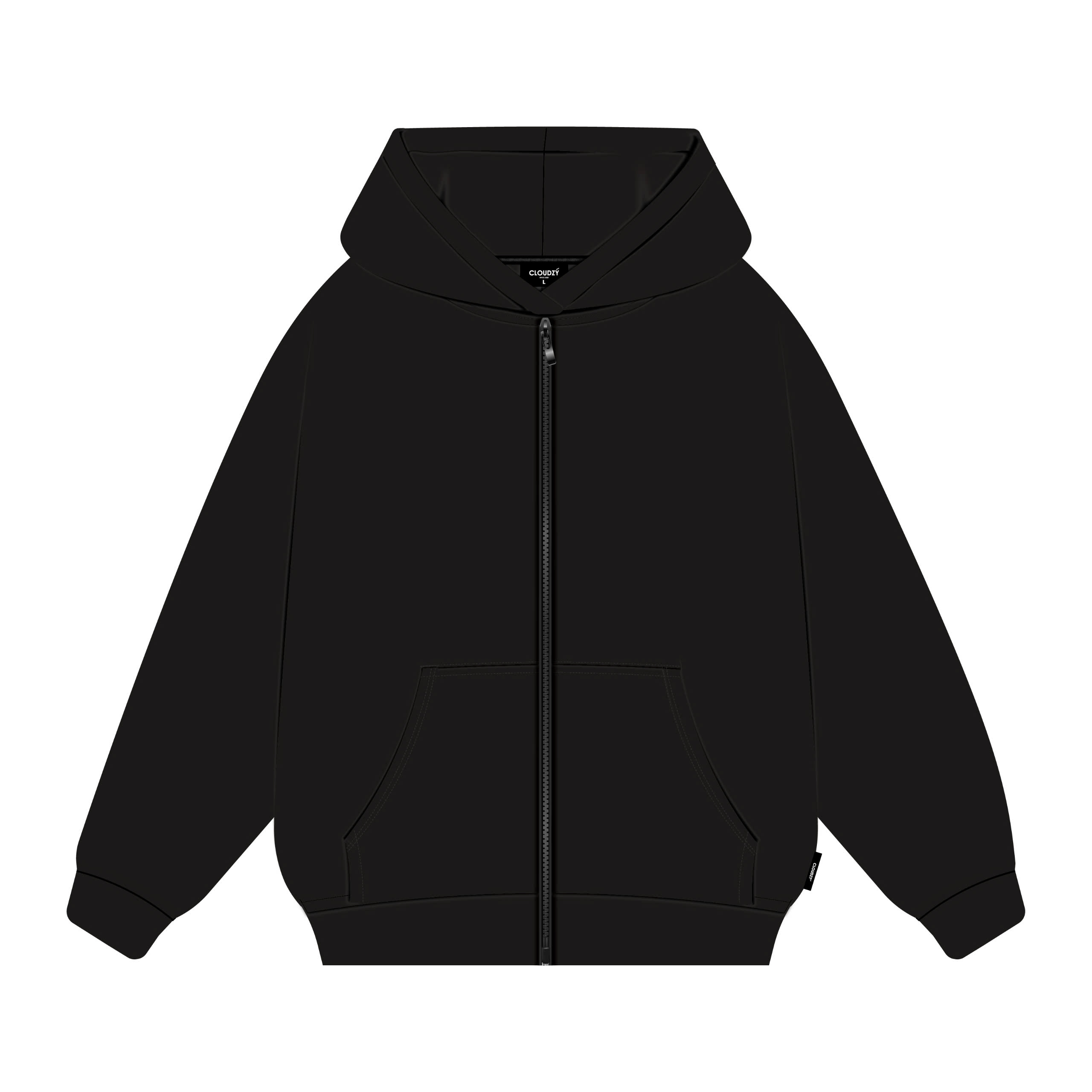 HOODIE OVERSIZE ZIP TRƠN