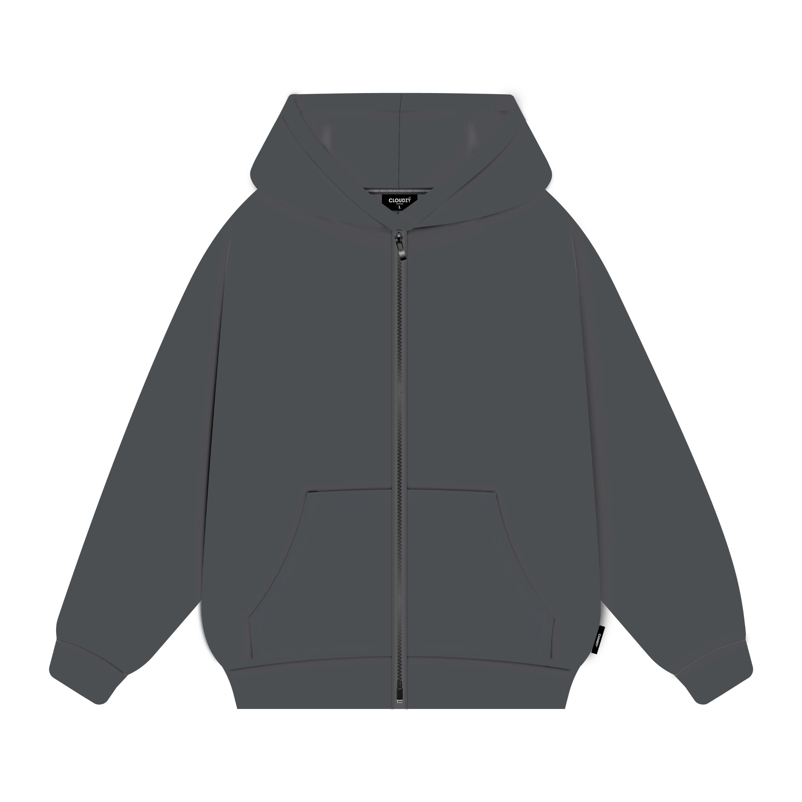 HOODIE OVERSIZE ZIP TRƠN