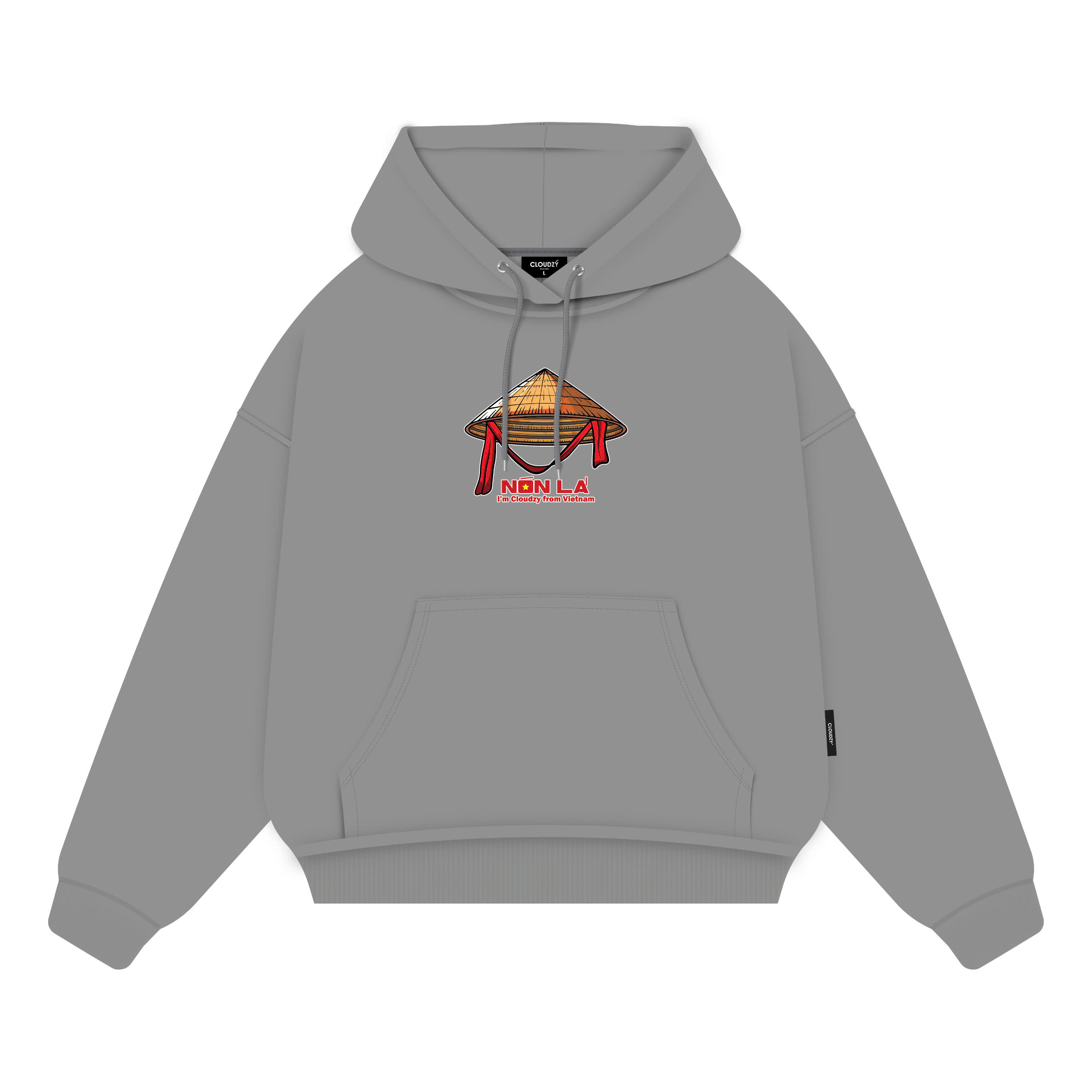 HOODIE BOXY NÓN LÁ