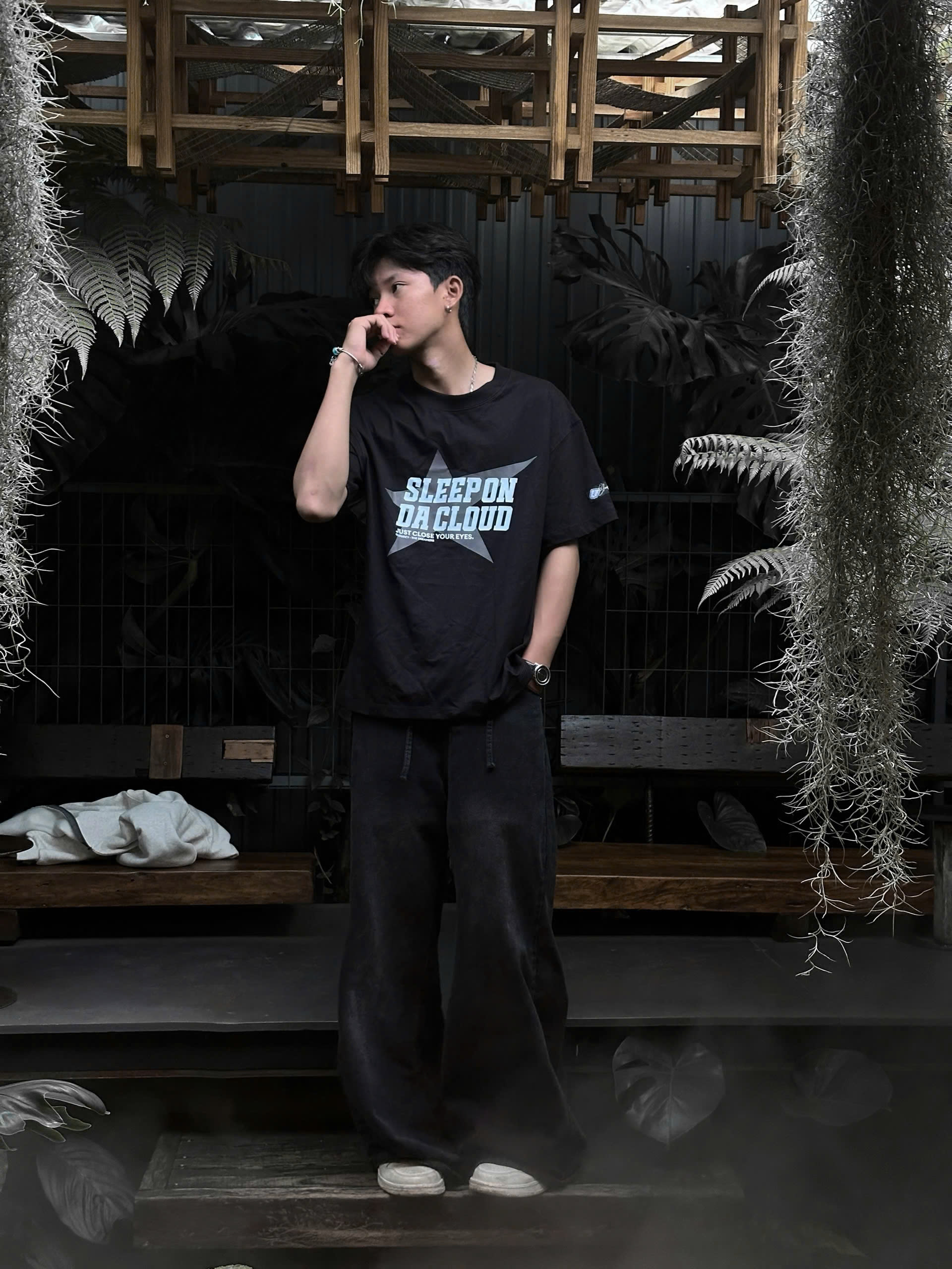 QUẦN JEAN BAGGY BLACK WASH