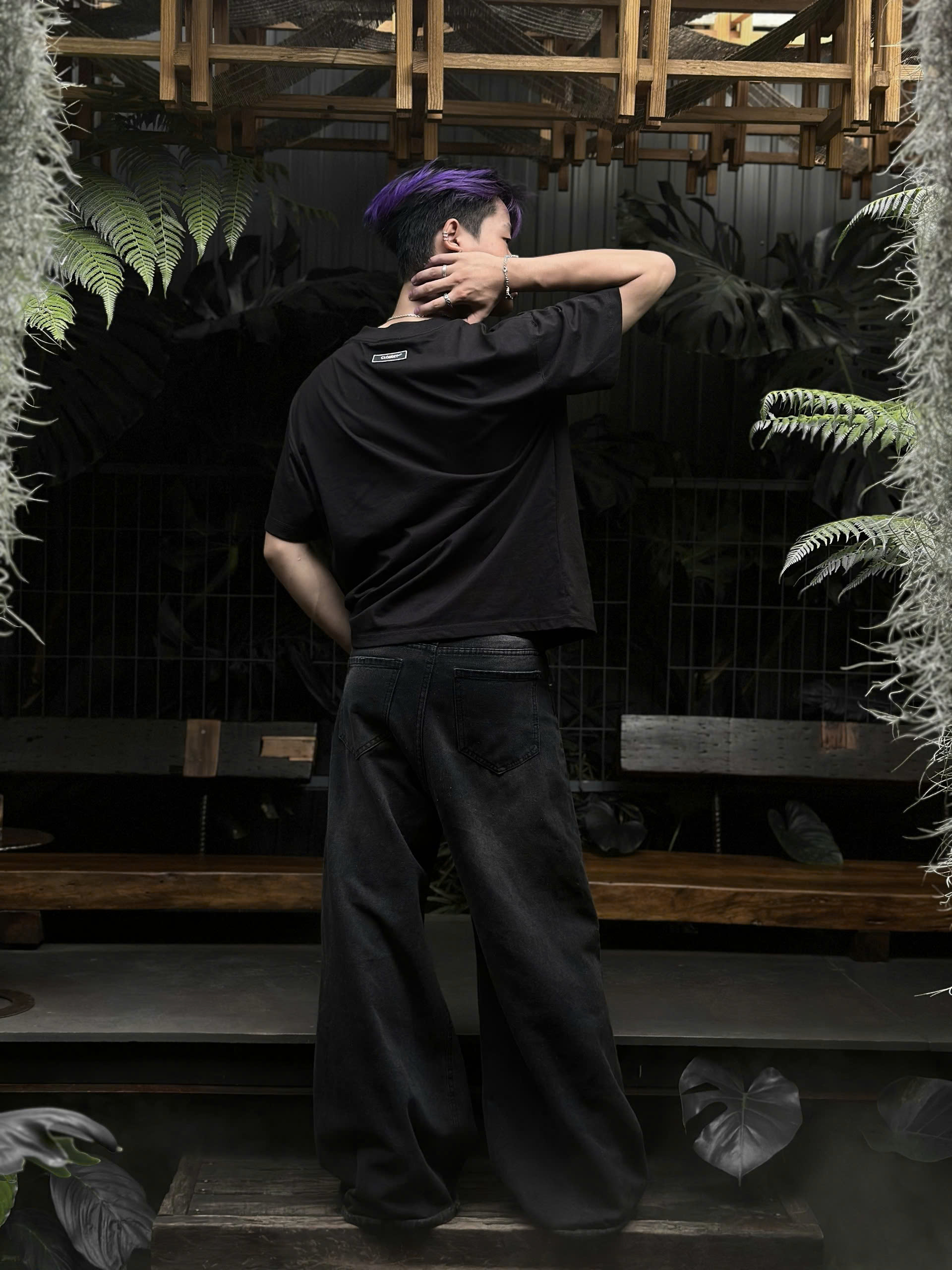 QUẦN JEAN BAGGY BLACK WASH