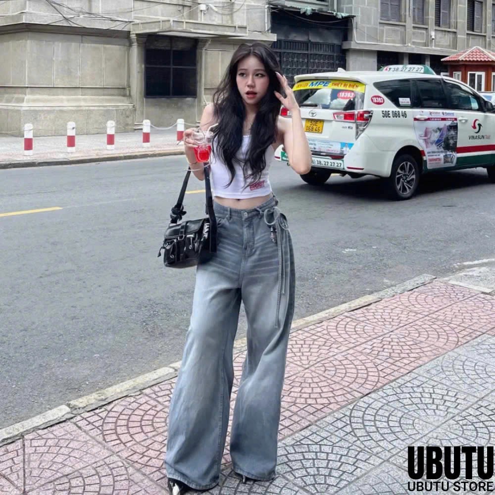 QUẦN JEAN BAGGY LIGHT SMOKE BAGGY