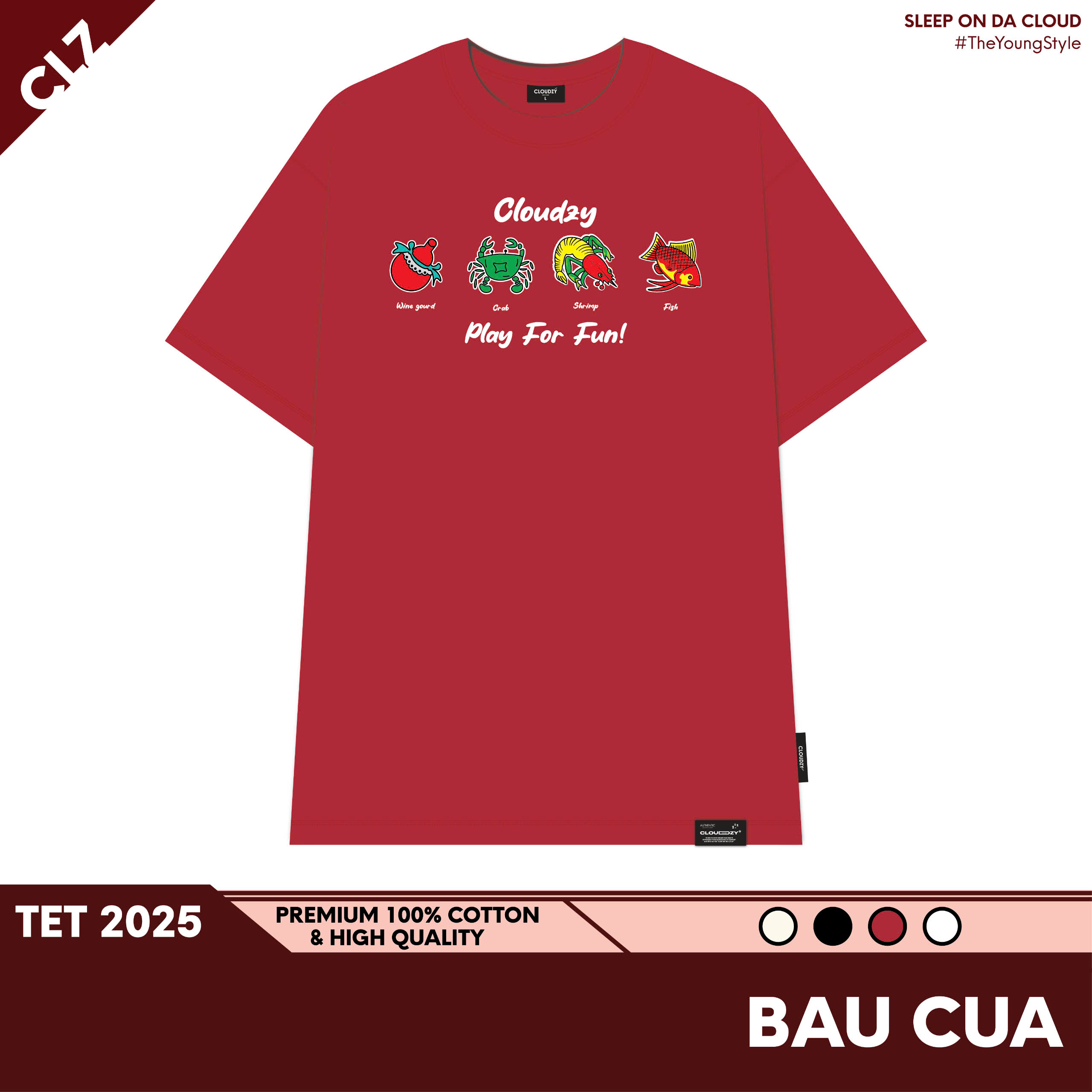 ÁO THUN OVERSIZE BAU CUA