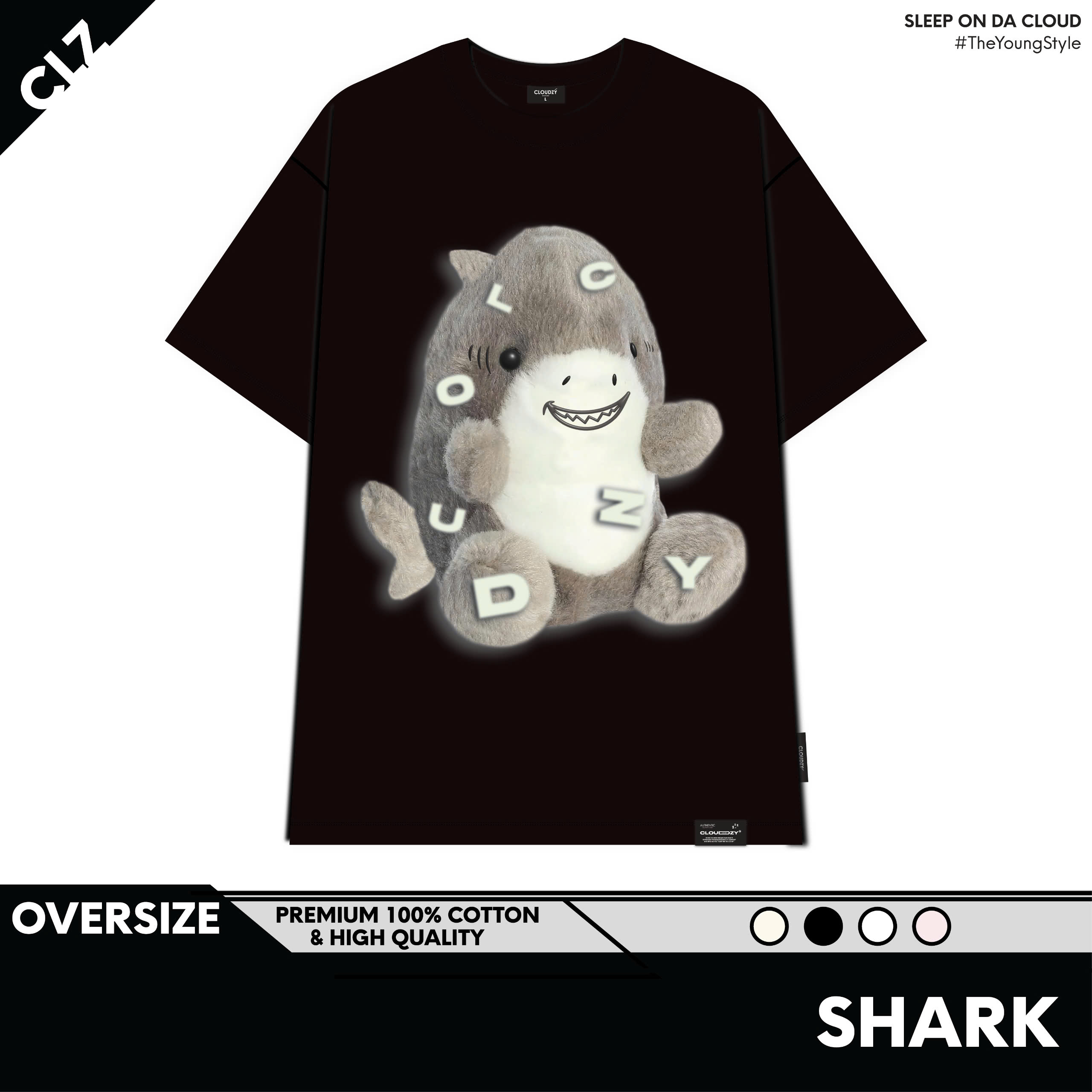 ÁO THUN OVERSIZE SHARK