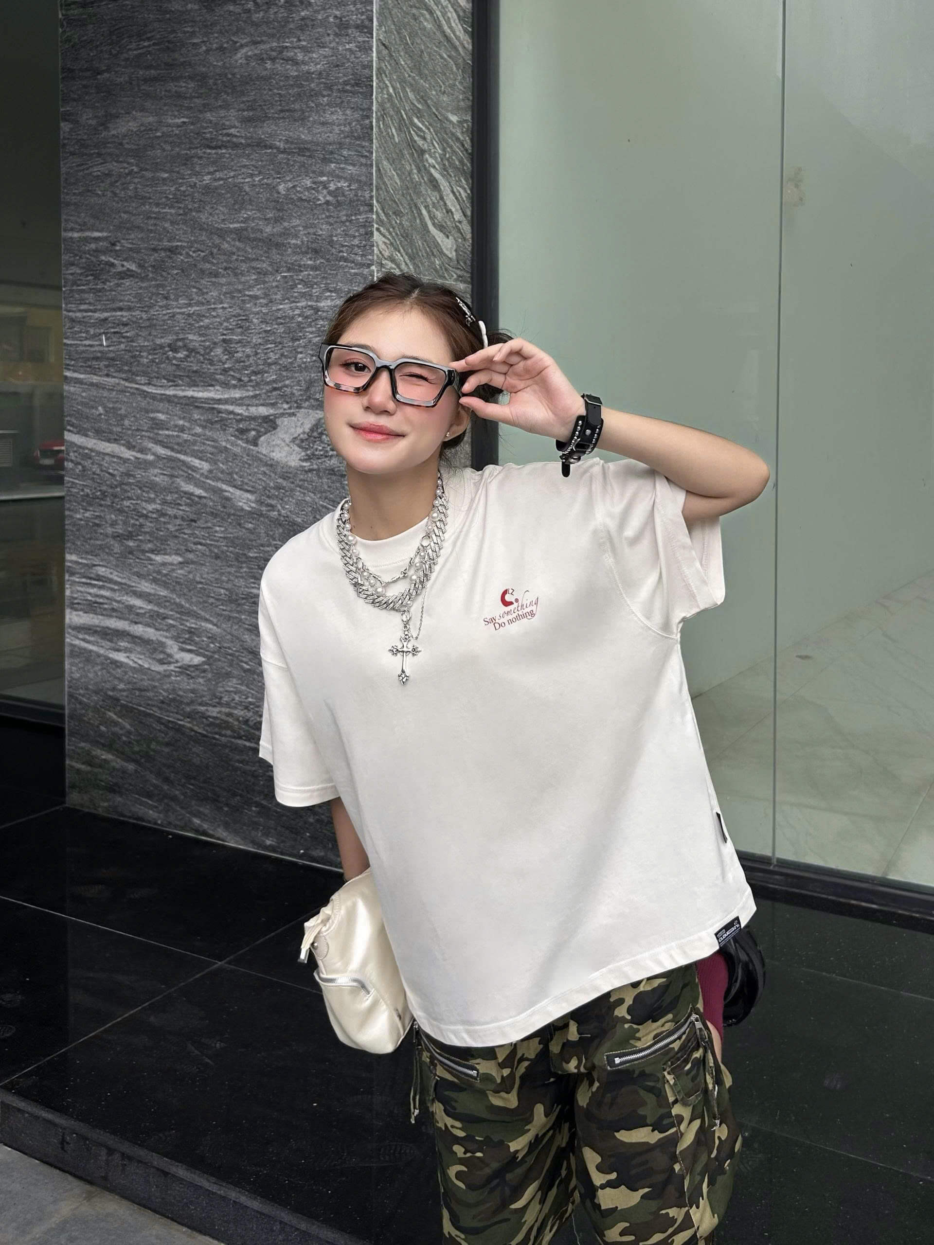 Áo thun boxy tee local brand Cloudzy unisex phông tay lỡ nữ cotton phối màu form rộng boxy SOMETHING