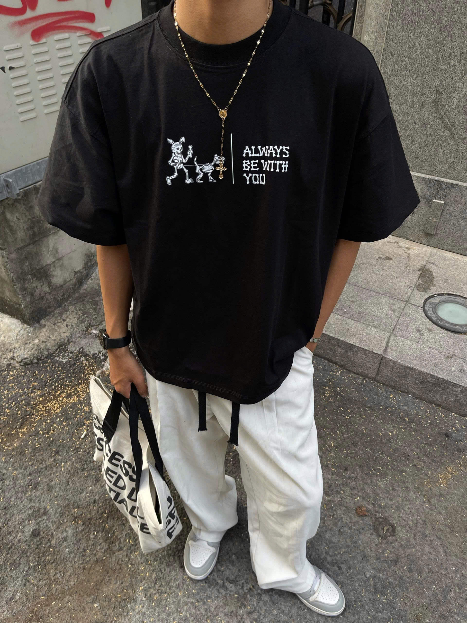 Áo thun boxy tee local brand Cloudzy unisex phông tay lỡ nữ cotton phối màu form rộng boxy BONE