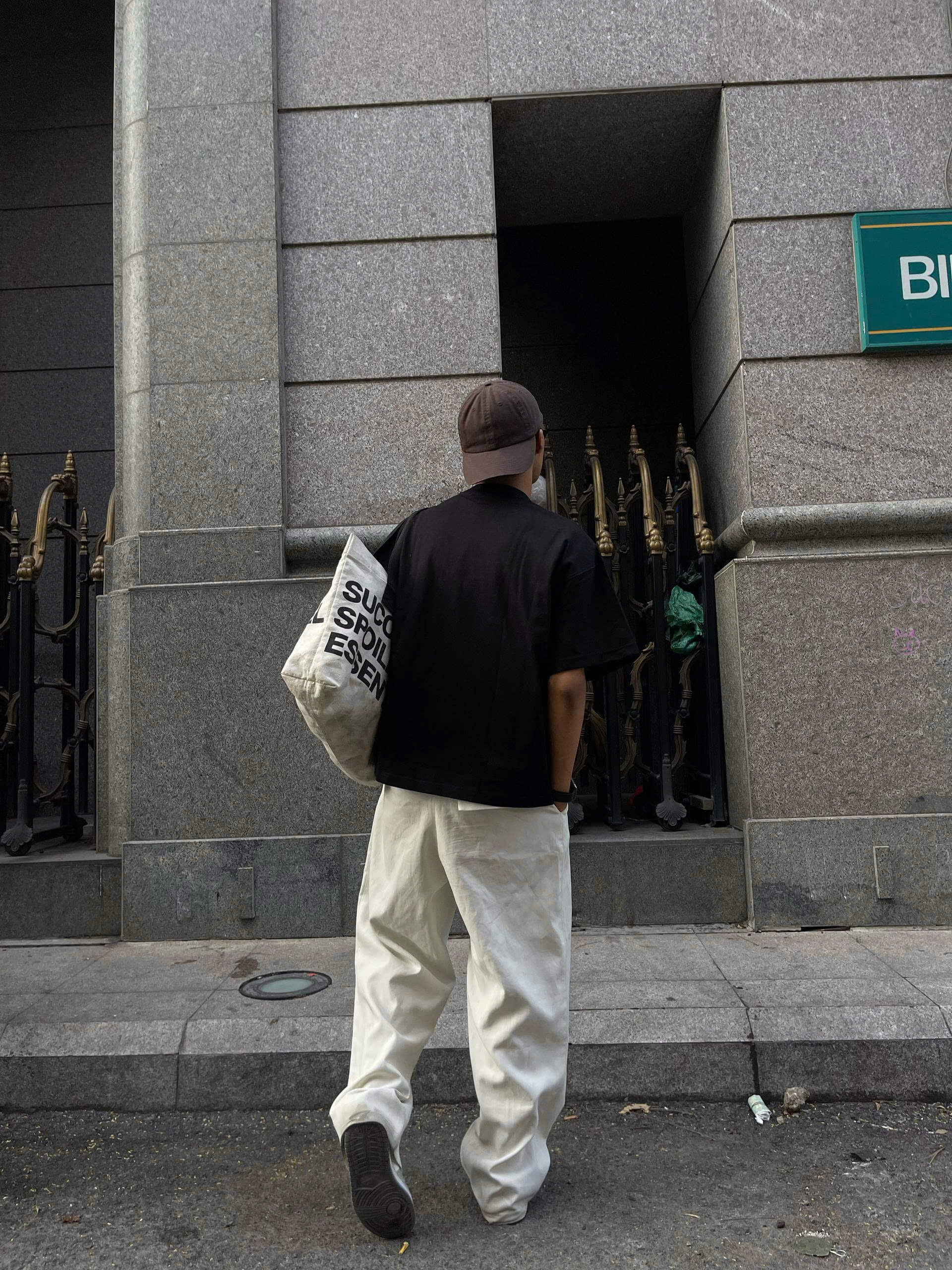 Áo thun boxy tee local brand Cloudzy unisex phông tay lỡ nữ cotton phối màu form rộng boxy BONE