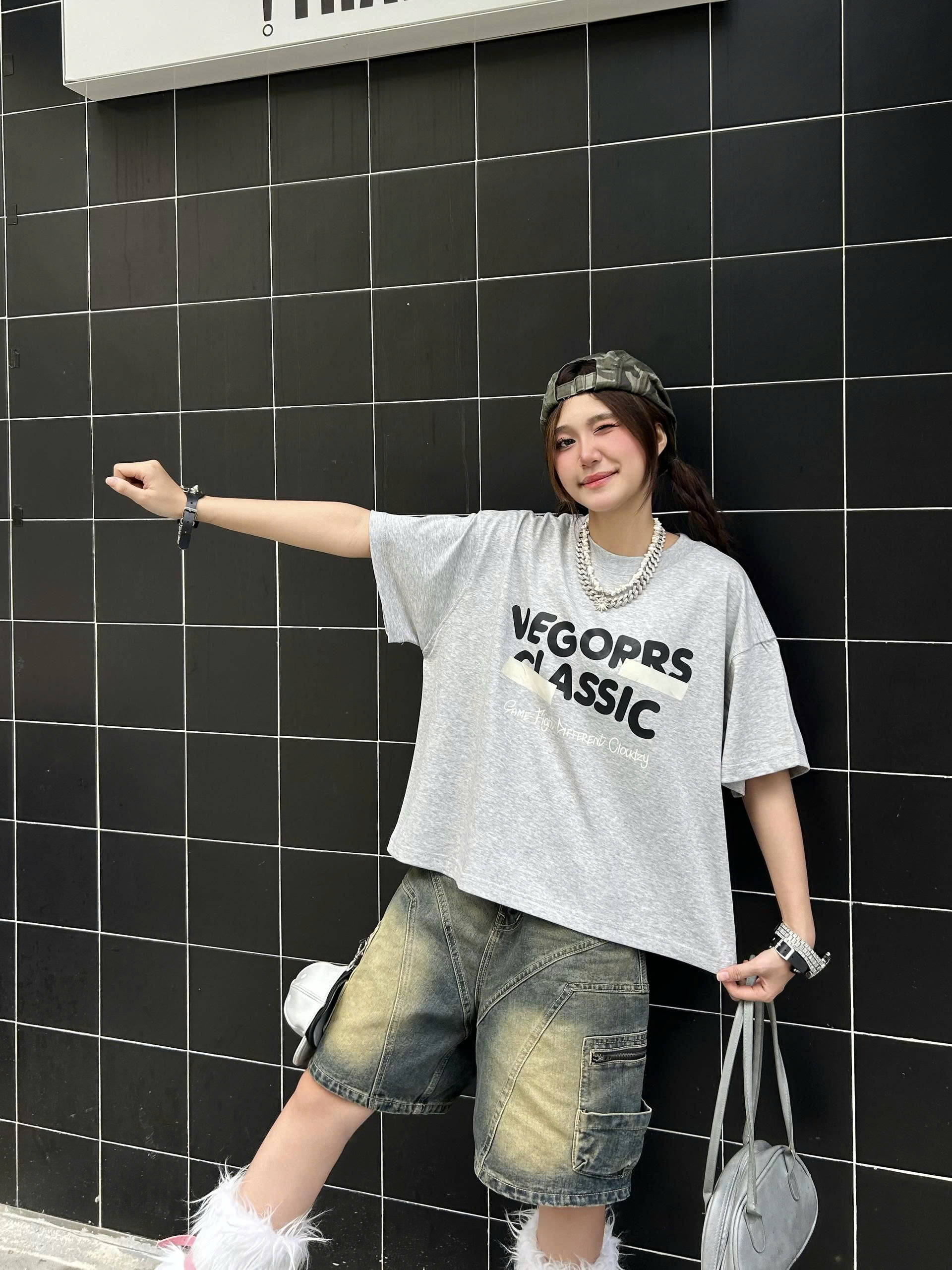 Áo thun tay lỡ boxy nam nữ form rộng in chữ block veqoprs classic 6 màu basic chất cotton 2 chiều CLOUDZY CLASSIC