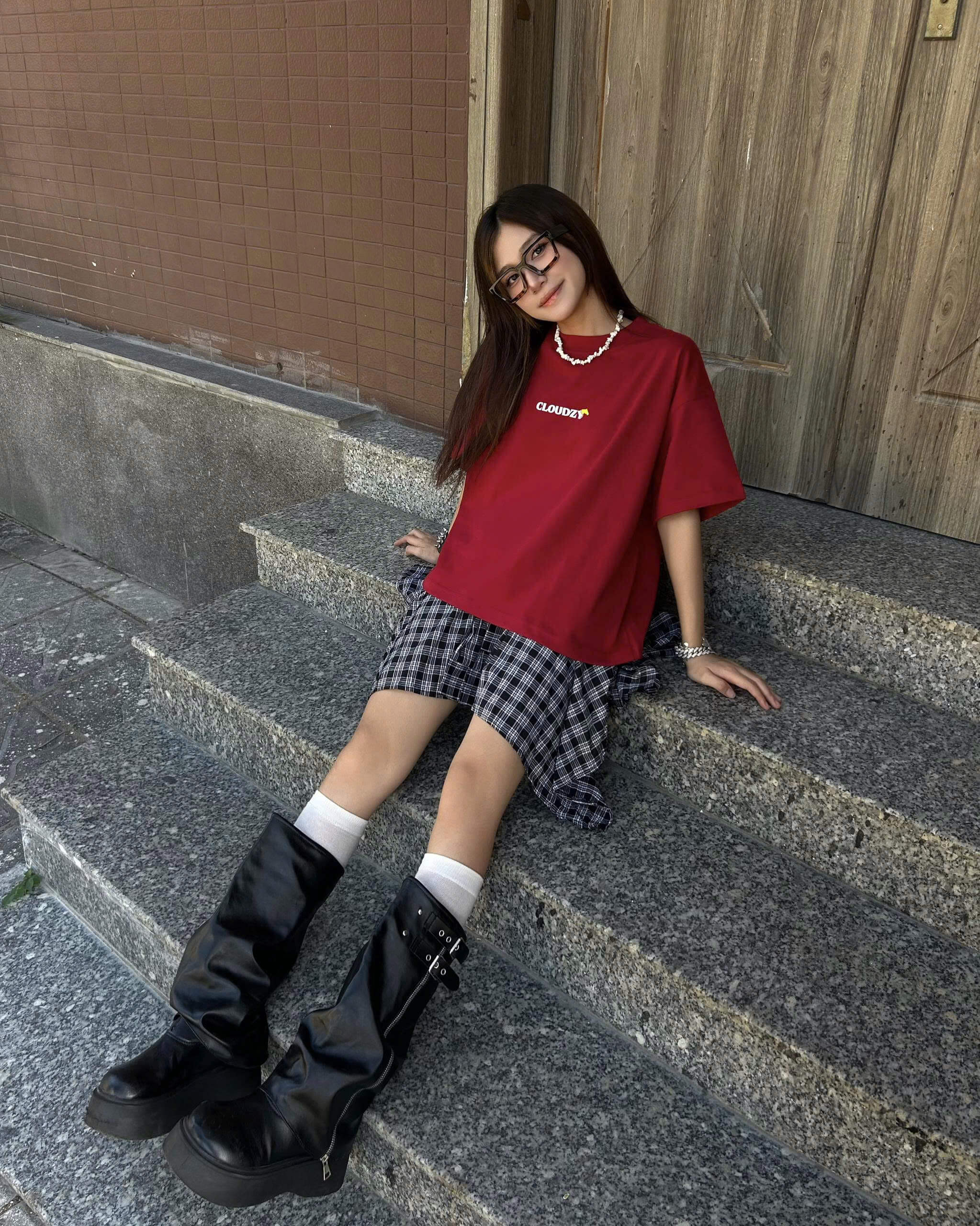 Áo thun boxy tết 2026 CLOUDZY form boxy unisex local brand in chữ 100% cotton 250GSM dày dặn áo phông tết màu đỏ SPIRIT