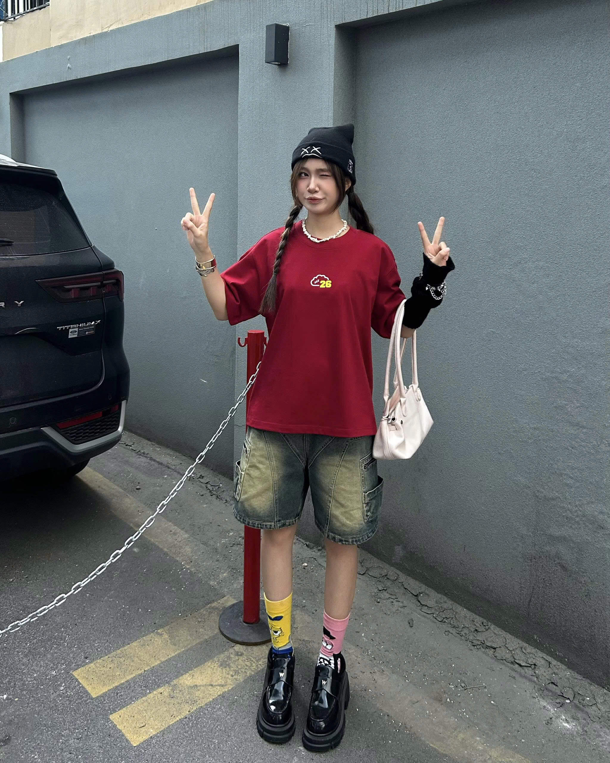 Áo thun oversize local brand nữ nam unisex form rộng phong cách 100% cotton 250gsm oversize Cloudzy NEWYEAR 26