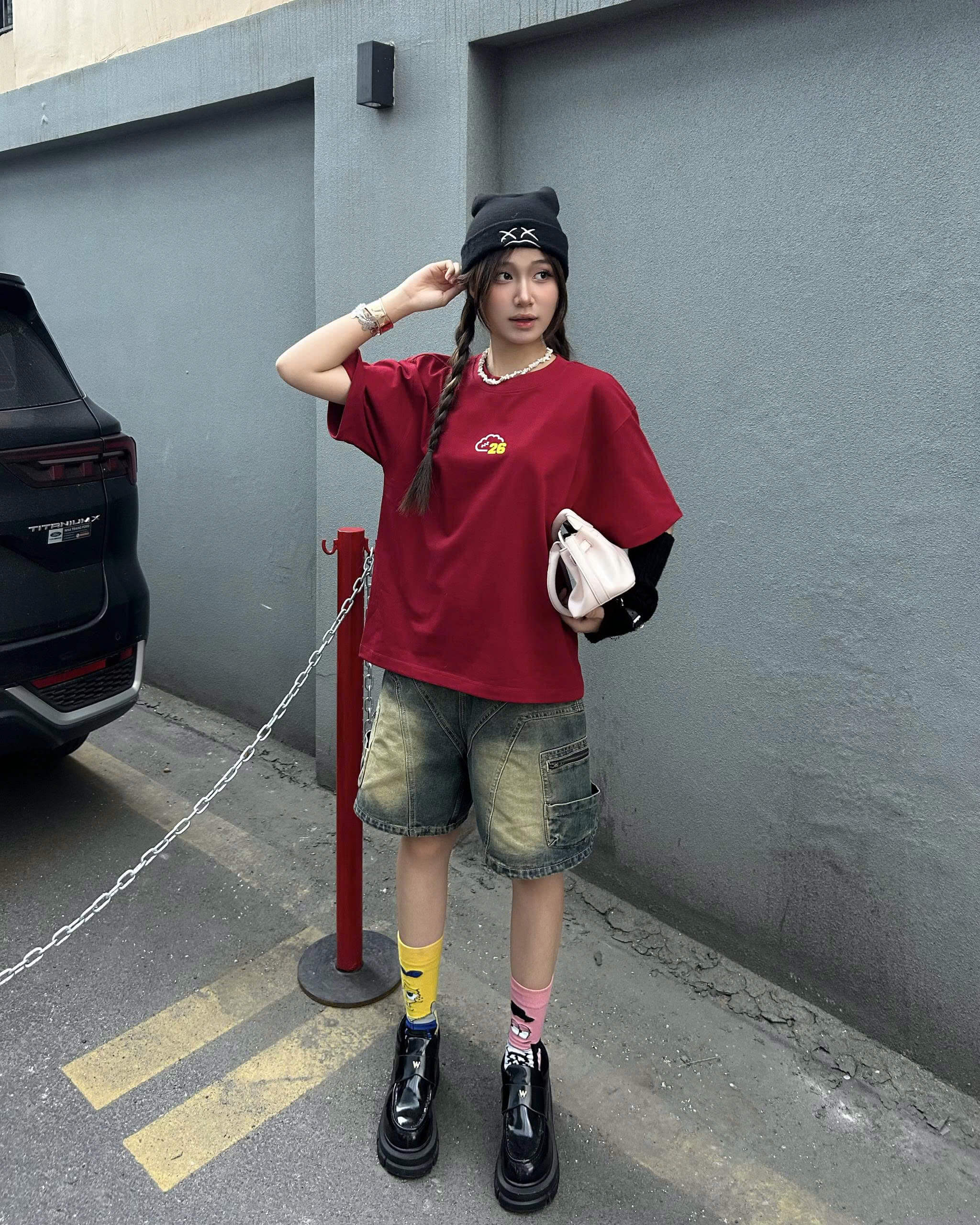 Áo thun oversize local brand nữ nam unisex form rộng phong cách 100% cotton 250gsm oversize Cloudzy NEWYEAR 26