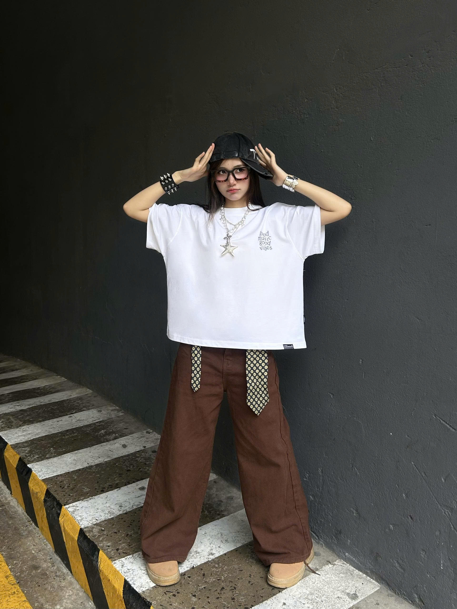 Áo thun boxy tee local brand Cloudzy unisex phông tay lỡ nữ cotton phối màu form rộng boxy VIBE
