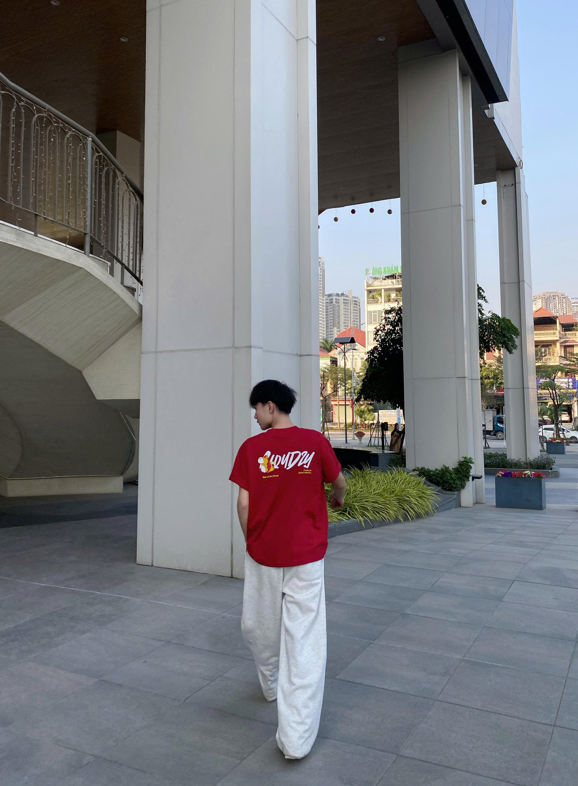 [BST TẾT 2026] Áo thun tết 2026 CLOUDZY local brand form rộng unisex năm ngọ màu đỏ vải 250gsm 100% cotton mềm mịn HORSE