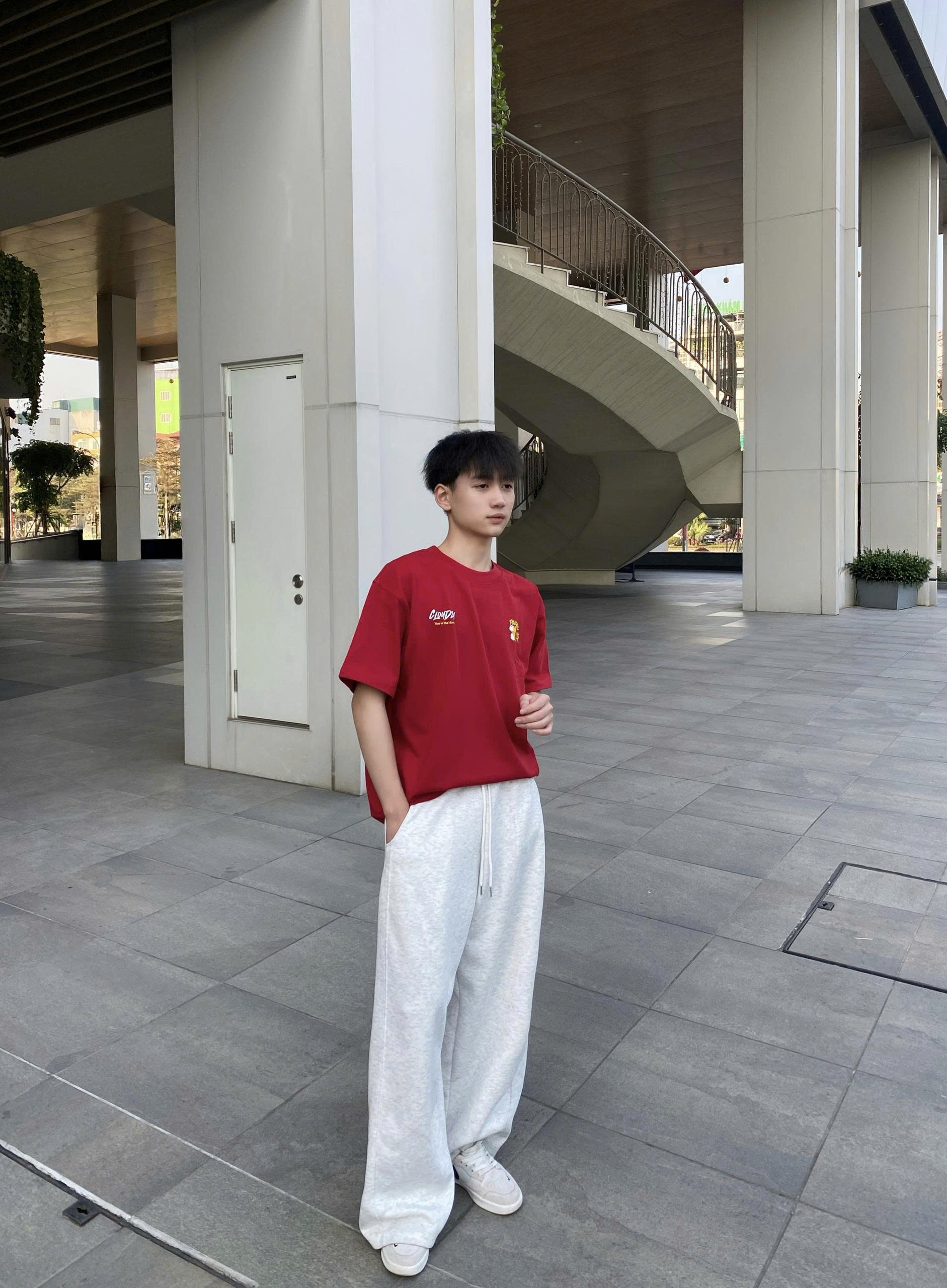 [BST TẾT 2026] Áo thun tết 2026 CLOUDZY local brand form rộng unisex năm ngọ màu đỏ vải 250gsm 100% cotton mềm mịn HORSE