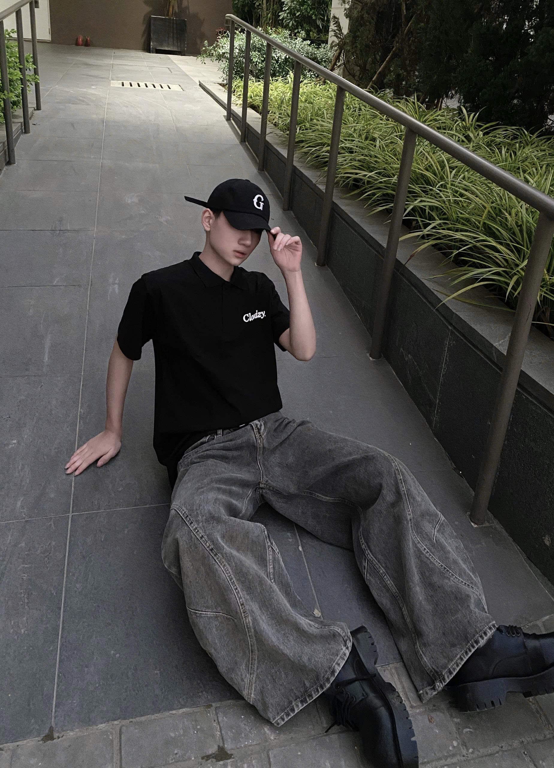 Áo polo CLOUDZY unisex form rộng áo có cổ pima cotton thấm hút tốt in logo áo phông nam nữ 100% cotton 250gsm PL CORE