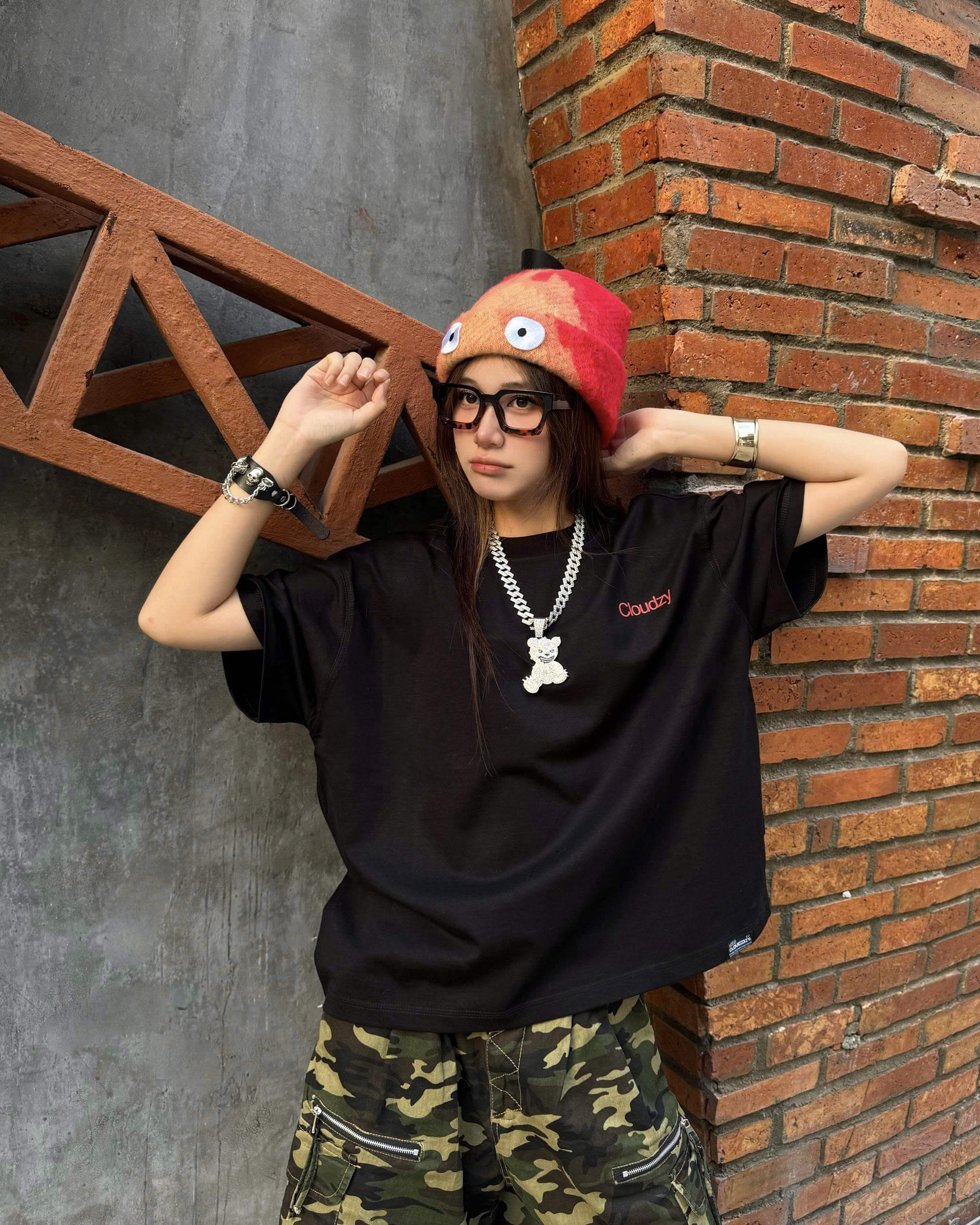 Áo thun CLOUDZY form boxy oversize unisex in chữ 'Make it Happen' cao cấp 100% cotton 250GSM dày dặn áo phông nam nữ