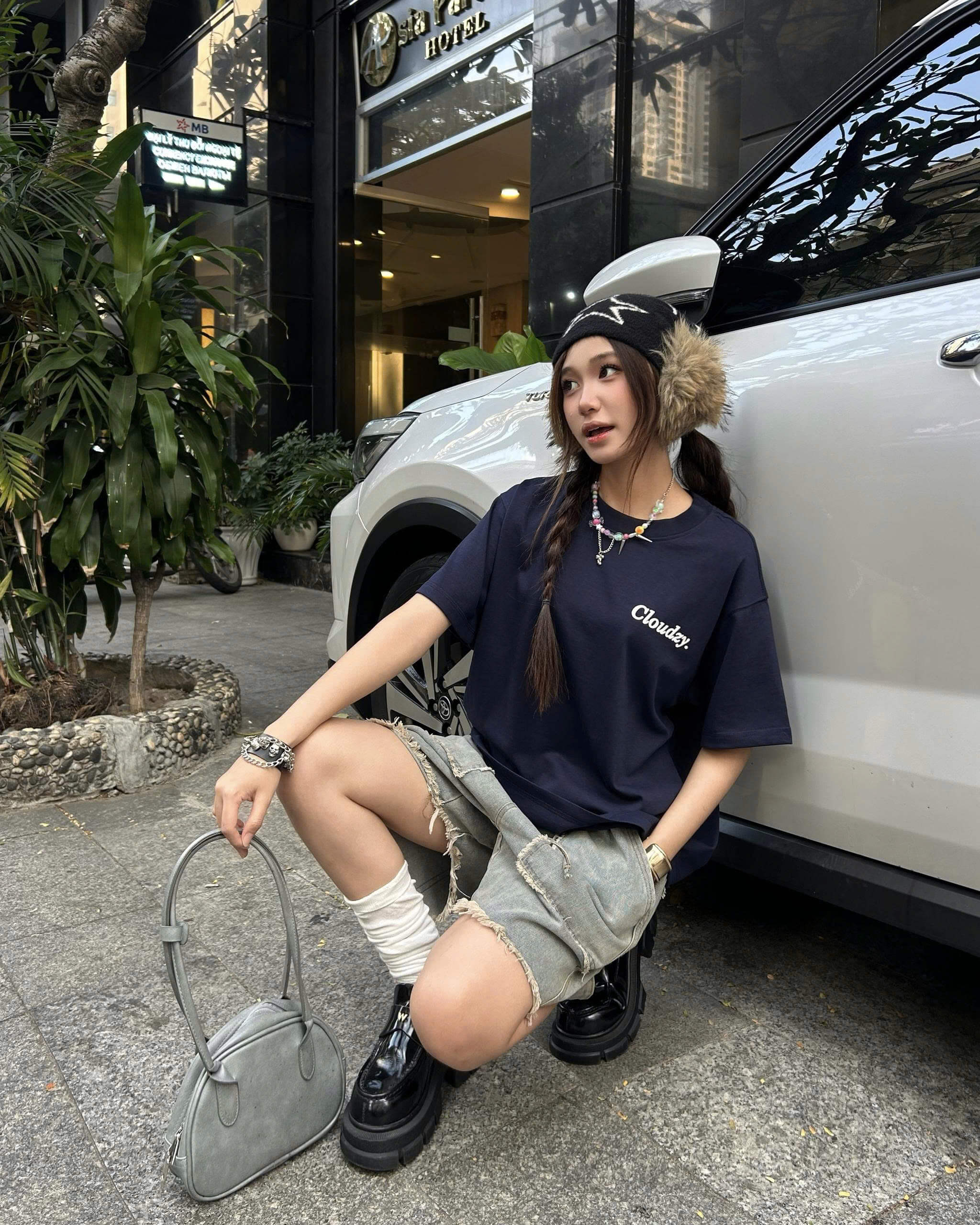 Áo thun local brand CLOUDZY basic 100% cotton 250GSM dày dặn áo cơ bản áo phông unisex thời trang nam nữ OVER CORE