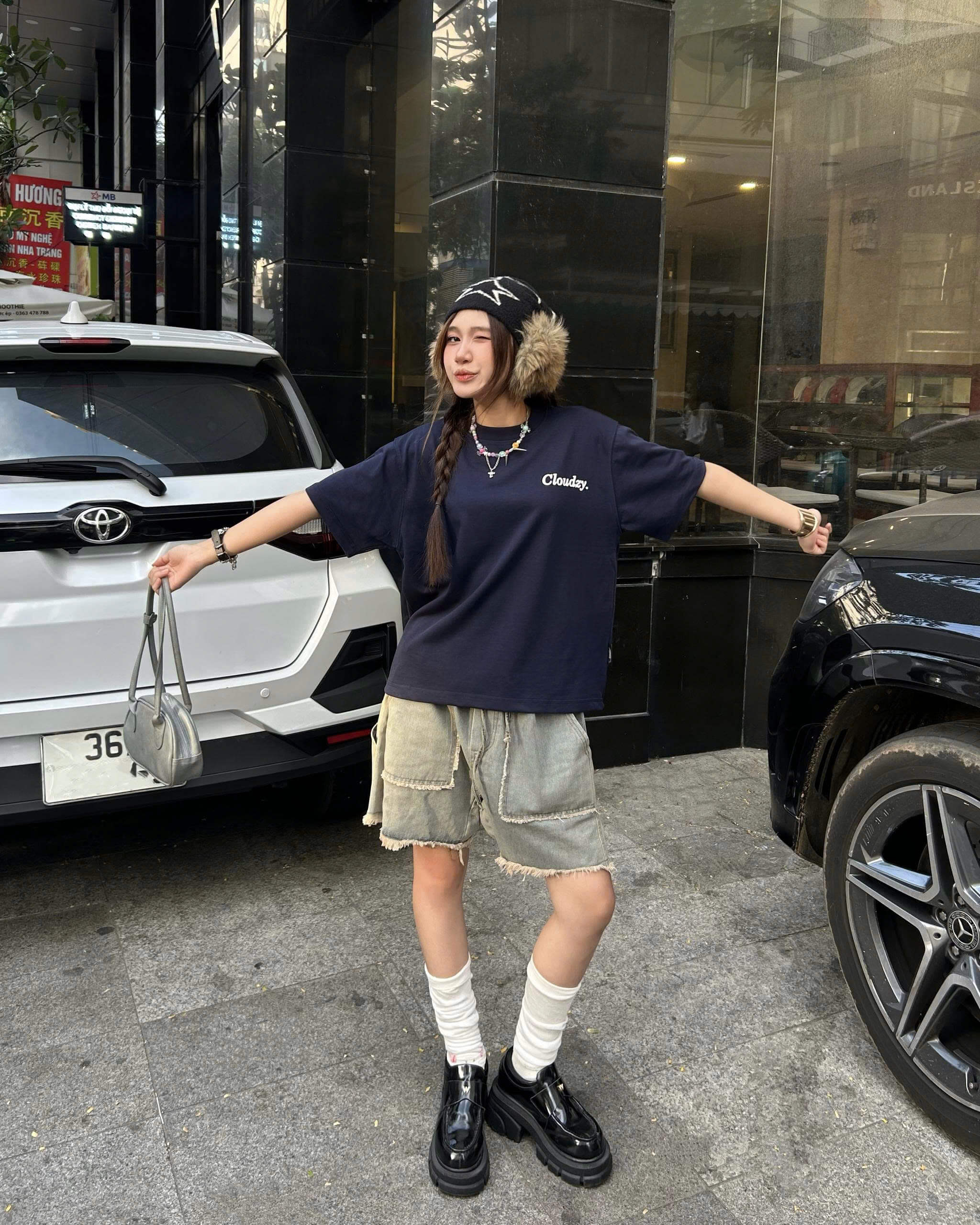 Áo thun local brand CLOUDZY basic 100% cotton 250GSM dày dặn áo cơ bản áo phông unisex thời trang nam nữ OVER CORE