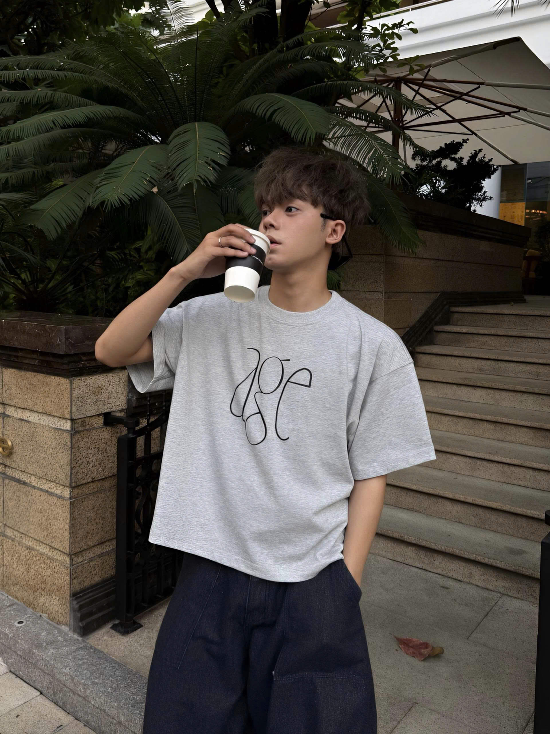 Áo thun boxy CLOUDZY form boxy unisex local brand in chữ AGE cao cấp 100% cotton 250GSM dày dặn áo phông nam nữ