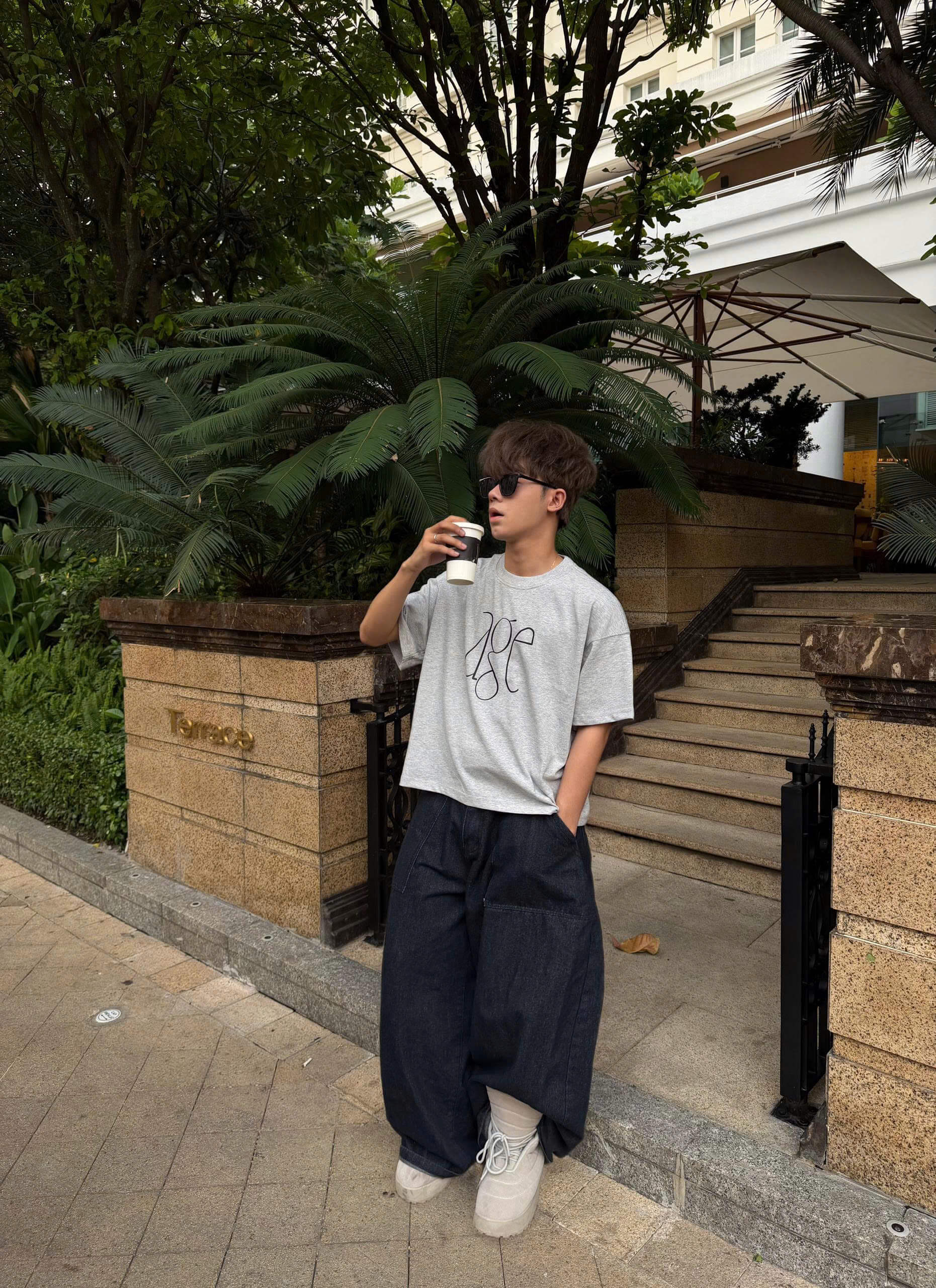 Áo thun boxy CLOUDZY form boxy unisex local brand in chữ AGE cao cấp 100% cotton 250GSM dày dặn áo phông nam nữ