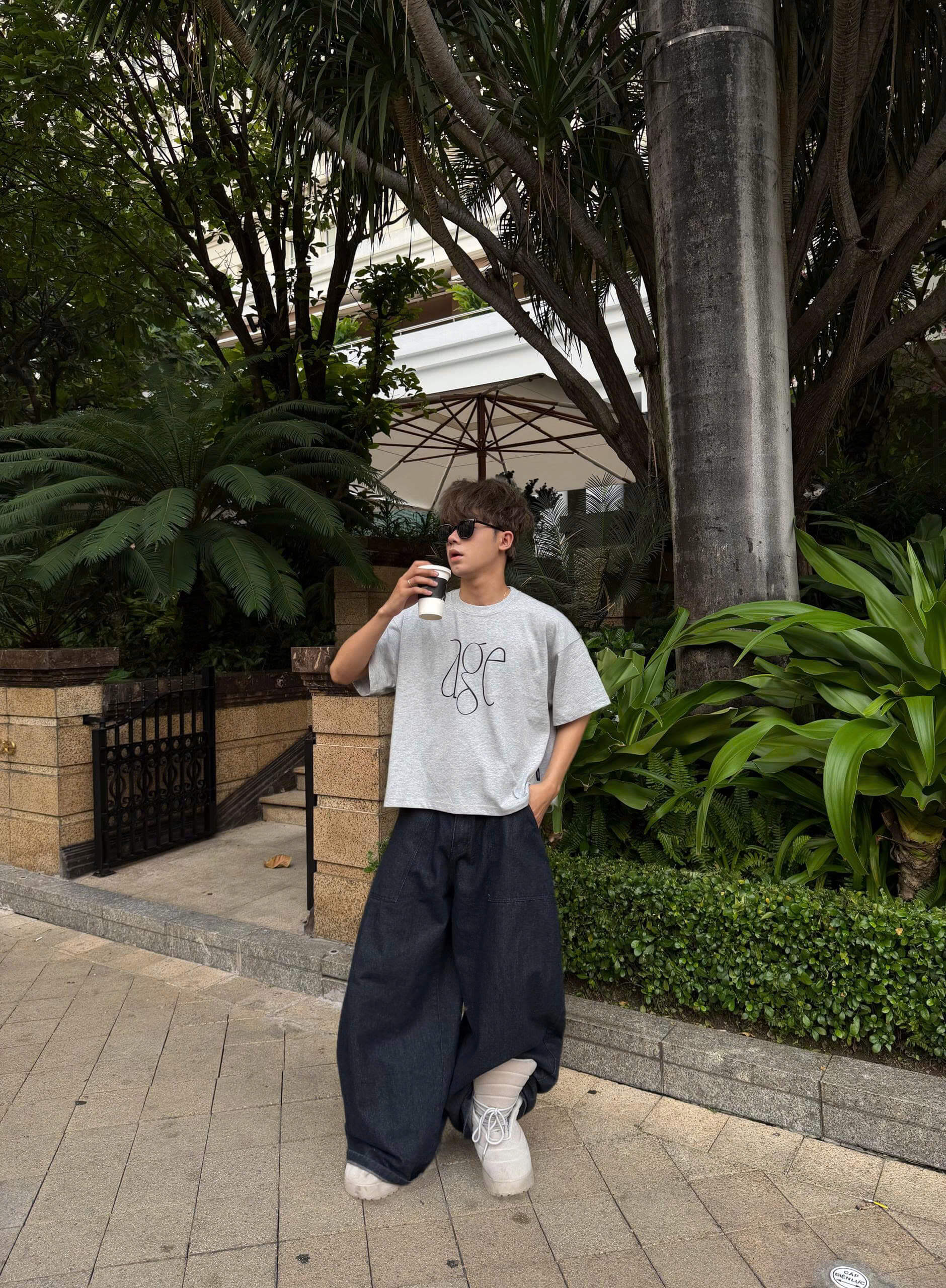 Áo thun boxy CLOUDZY form boxy unisex local brand in chữ AGE cao cấp 100% cotton 250GSM dày dặn áo phông nam nữ