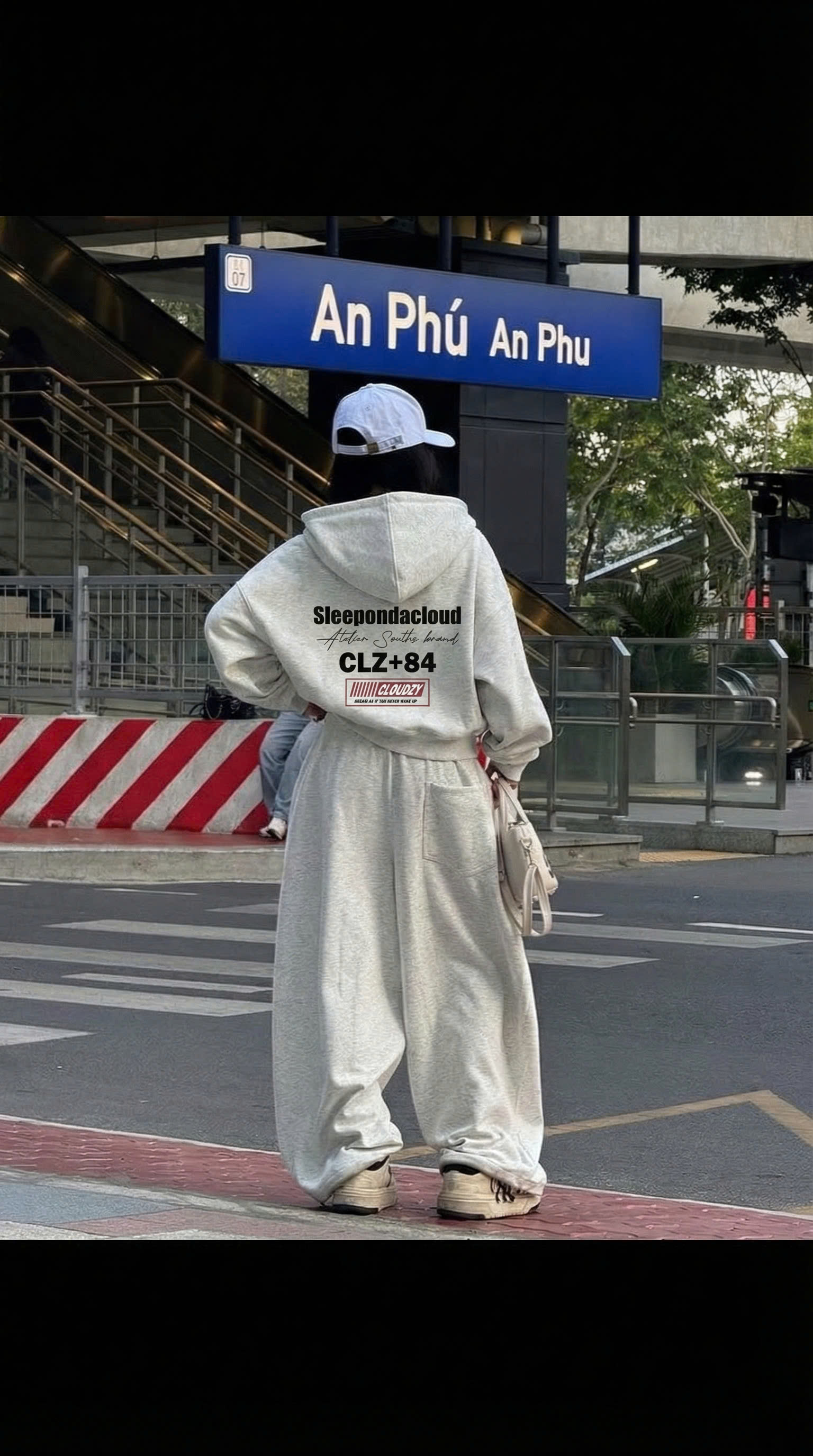 Áo hoodie boxy nỉ dày dặn local brand Cloudzy CLZ+84 nam nữ form rộng basic unisex có mũ siêu to