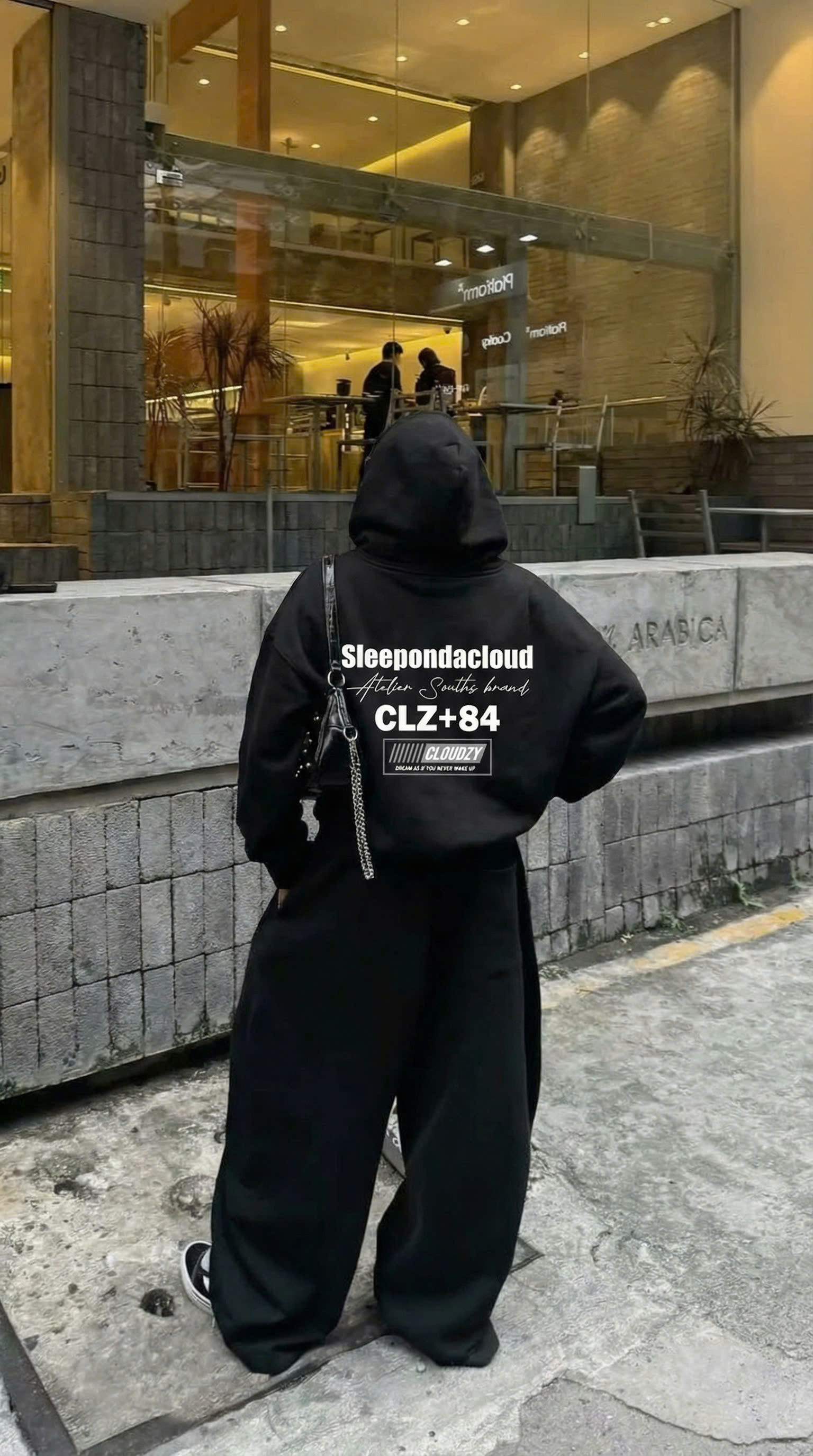 Áo hoodie boxy nỉ dày dặn local brand Cloudzy CLZ+84 nam nữ form rộng basic unisex có mũ siêu to