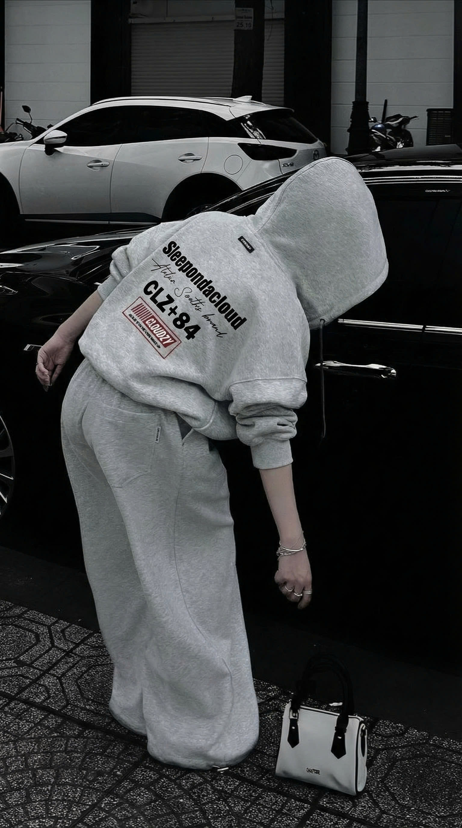 Áo hoodie boxy nỉ dày dặn local brand Cloudzy CLZ+84 nam nữ form rộng basic unisex có mũ siêu to