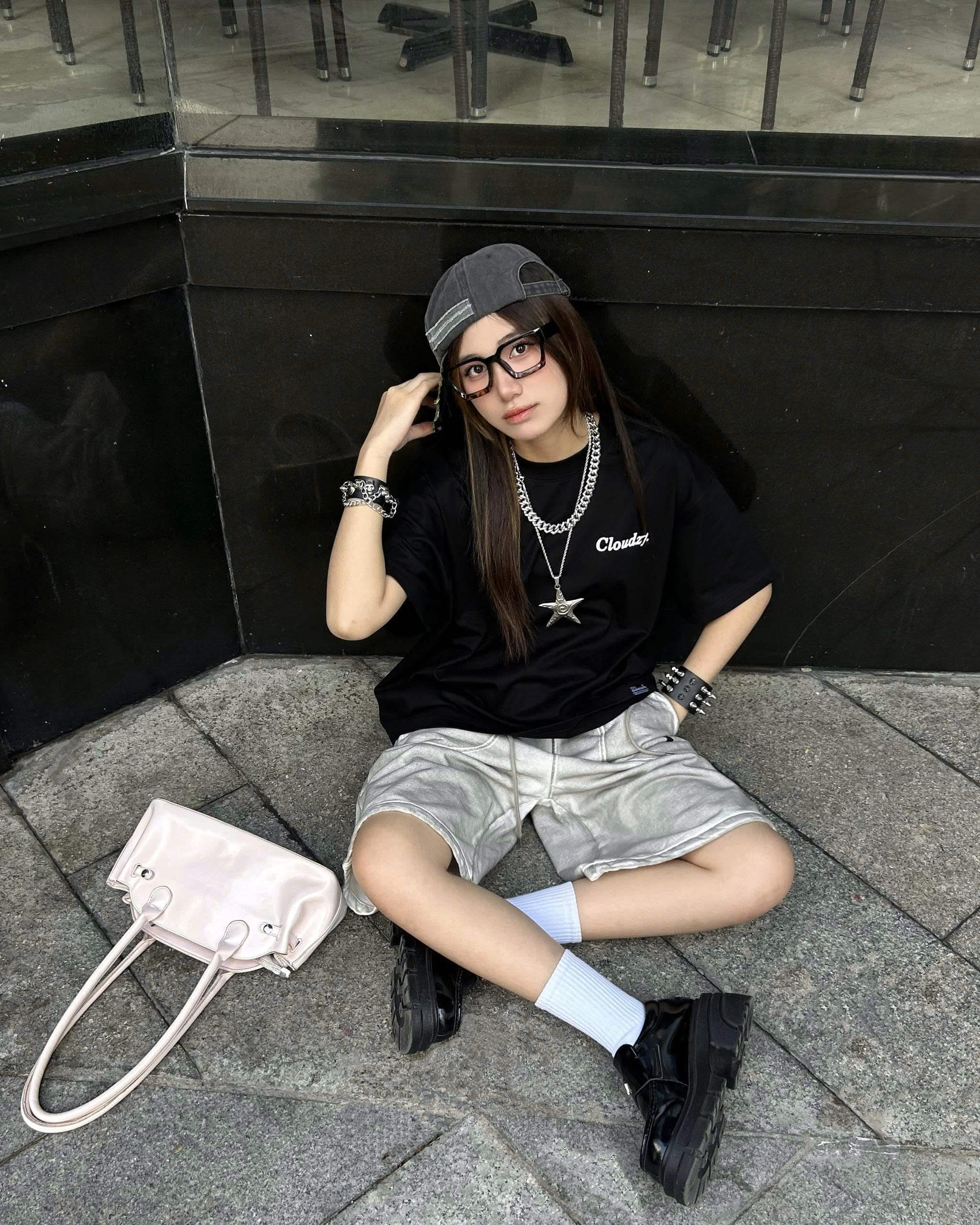 Áo thun boxy CLOUDZY phong cách streetwear in chữ ký 100% cotton 250GSM dày dặn áo phông boxy nam nữ BOX CORE