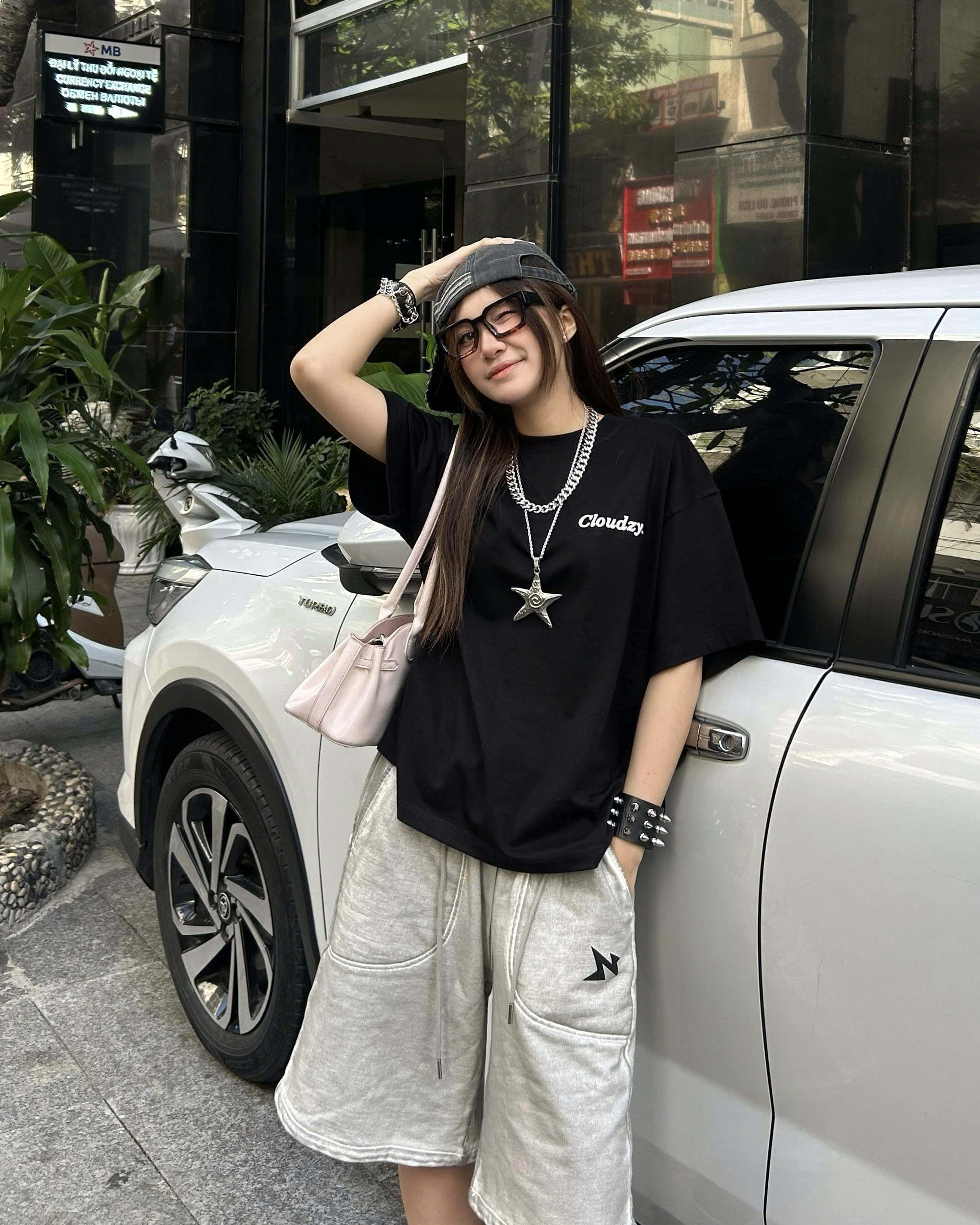 Áo thun boxy CLOUDZY phong cách streetwear in chữ ký 100% cotton 250GSM dày dặn áo phông boxy nam nữ BOX CORE