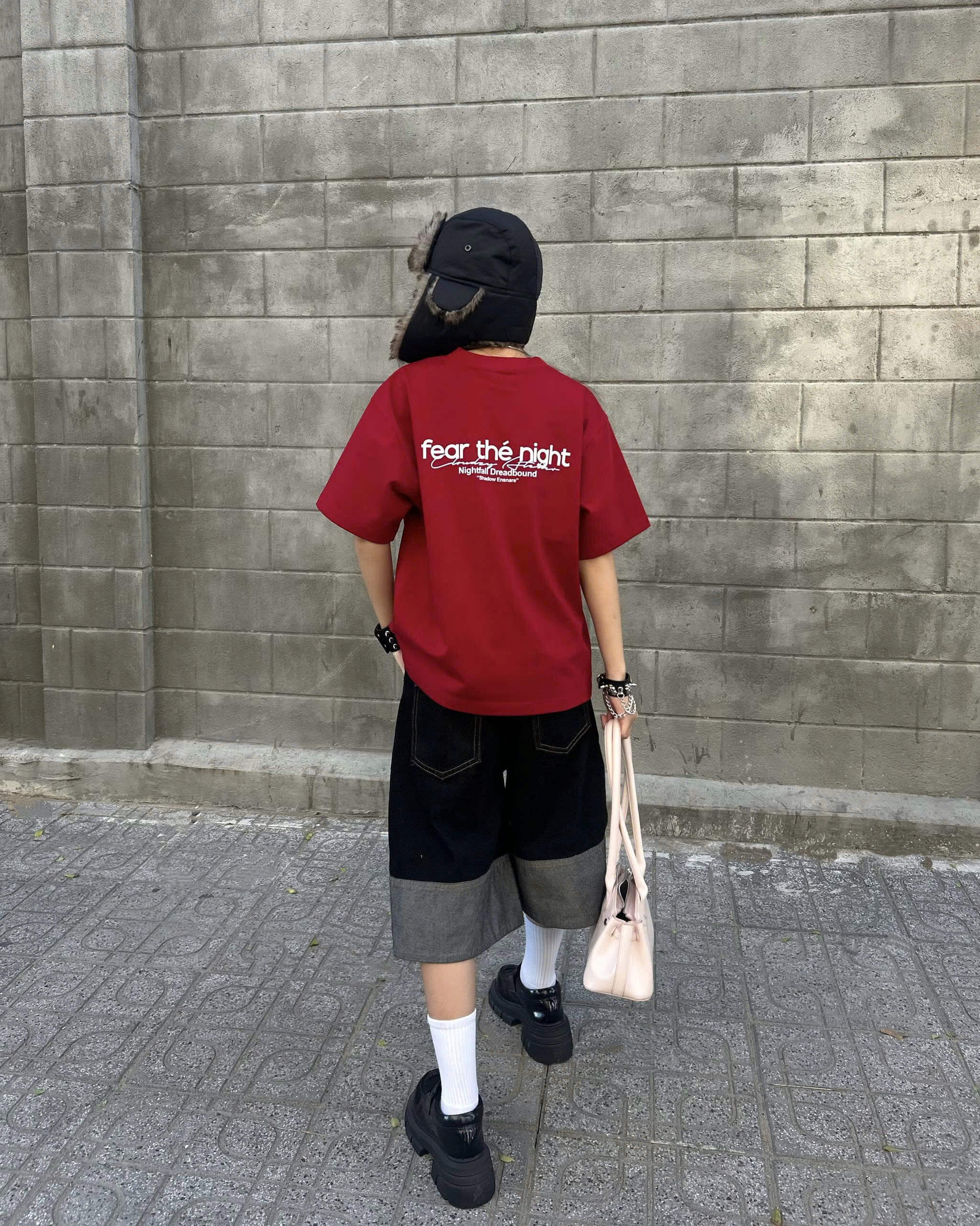 [BST HÈ] Áo thun oversize phong cách streetwear 2026 CLOUDZY unisex 100% cotton 250GSM áo phông mùa hè FEAR