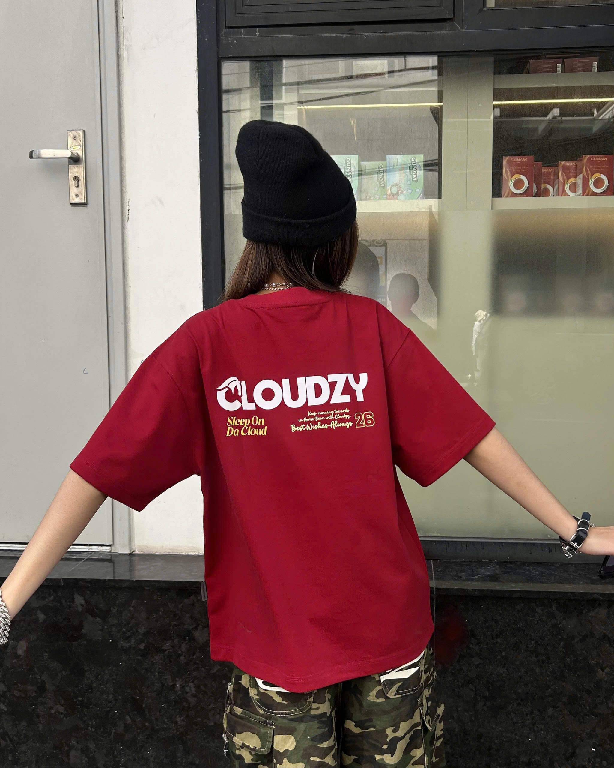 Áo thun form oversize CLOUDZY unisex local brand 100% cotton 250GSM áo phông nam nữ hè phong cách streetwear WISH