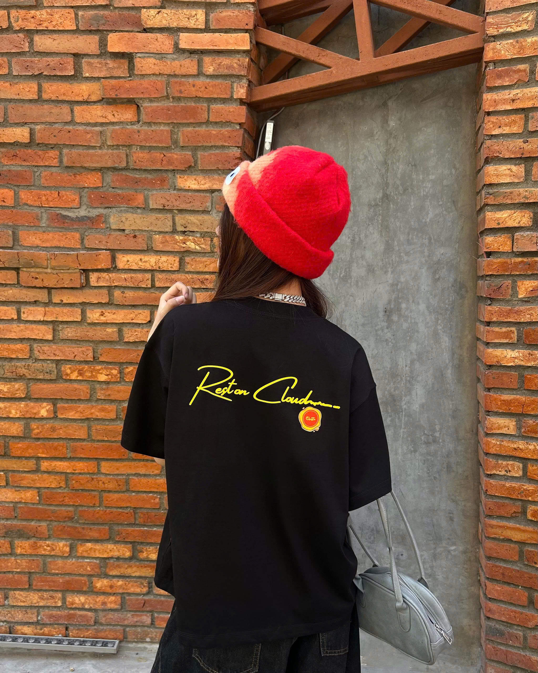 Áo thun boxy CLOUDZY form boxy local brand in chữ ký con dấu 100% cotton 250GSM dày dặn áo phông unisex nam nữ REST