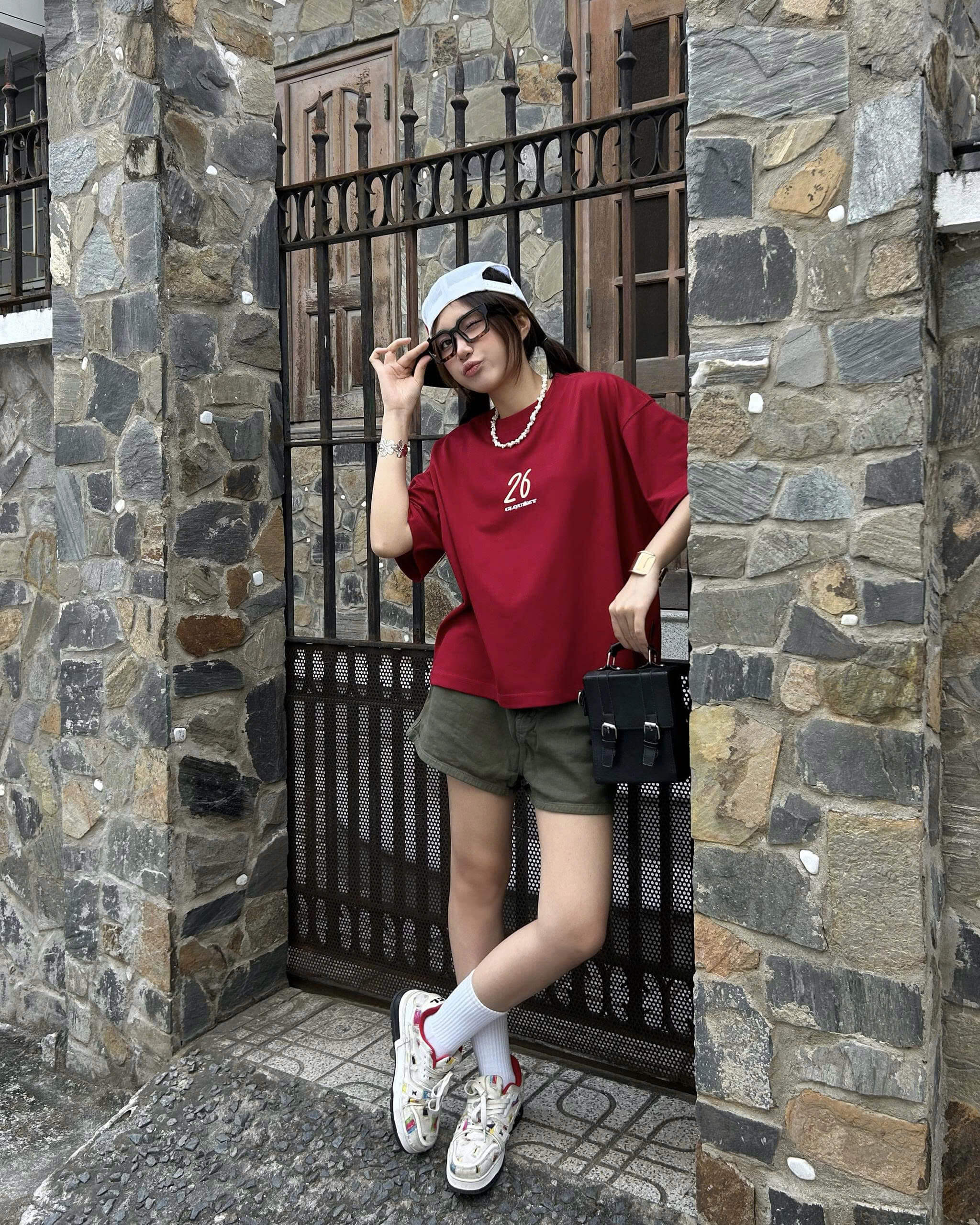 Áo thun boxy tết 2026 CLOUDZY form boxy unisex local brand in chữ 100% cotton 250GSM dày dặn áo phông tết màu đỏ DRAFT