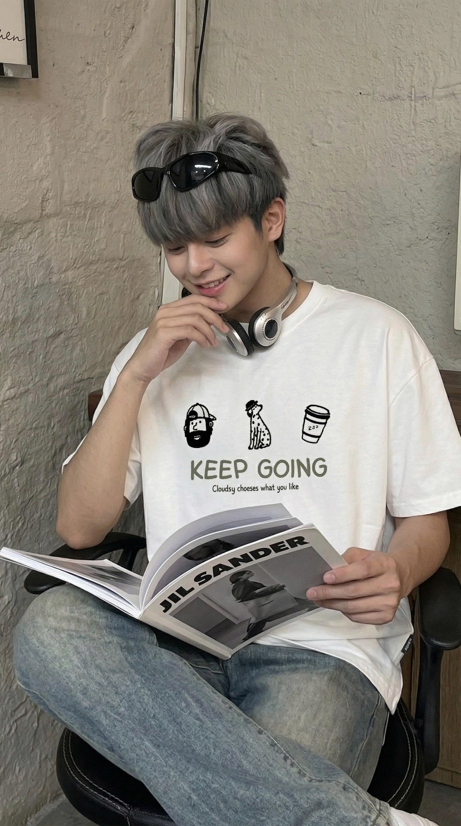 [NEW] Áo thun boxy CLOUDZY in Keep Going 100% cotton 250gsm dày dặn áo phông nam nữ unisex local brand streetwear KEEP
