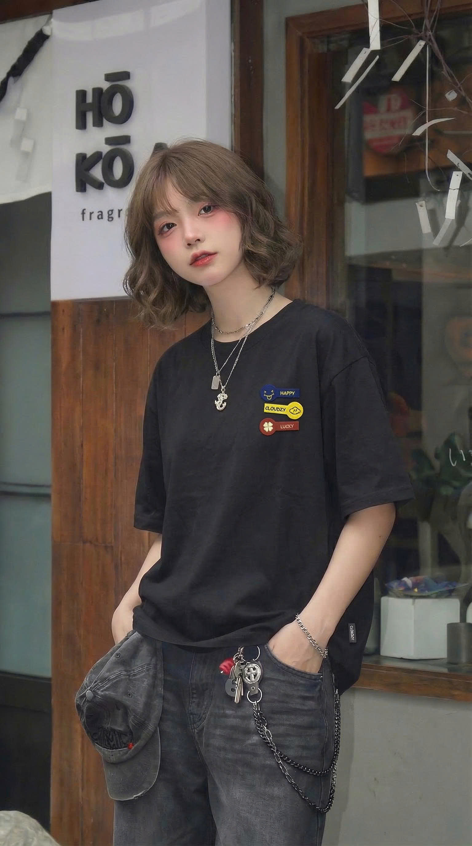 [NEW] Áo thun boxy in logo vải cotton 100% 250gsm form rộng nam nữ áo phông local brand CLOUDZY streetwear basic LUCKY