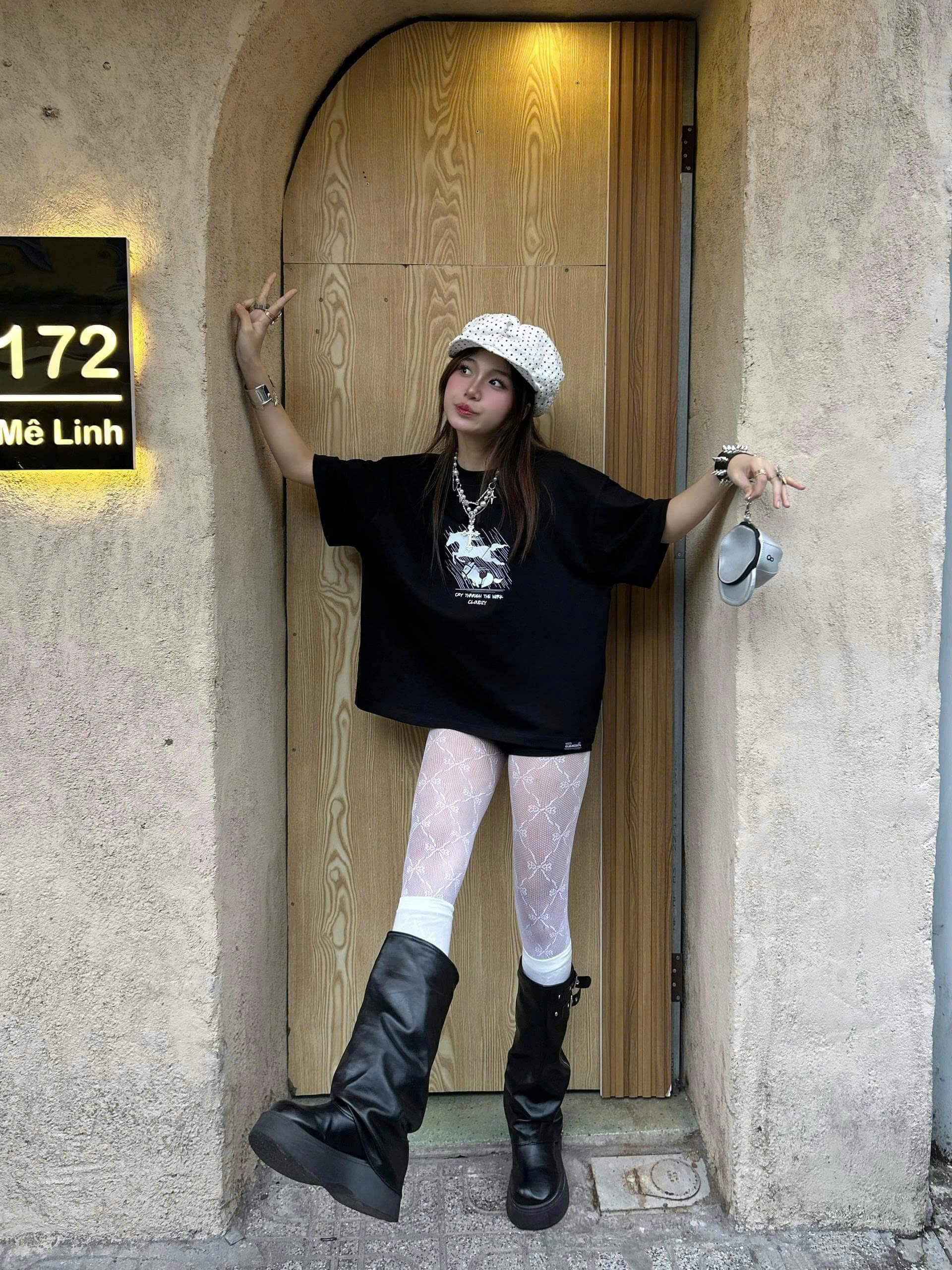 Áo thun tay lỡ boxy unisex form rộng local brand CLOUDZY in hình ngựa nhảy nghệ thuật graphic tee cotton hot trend CRY