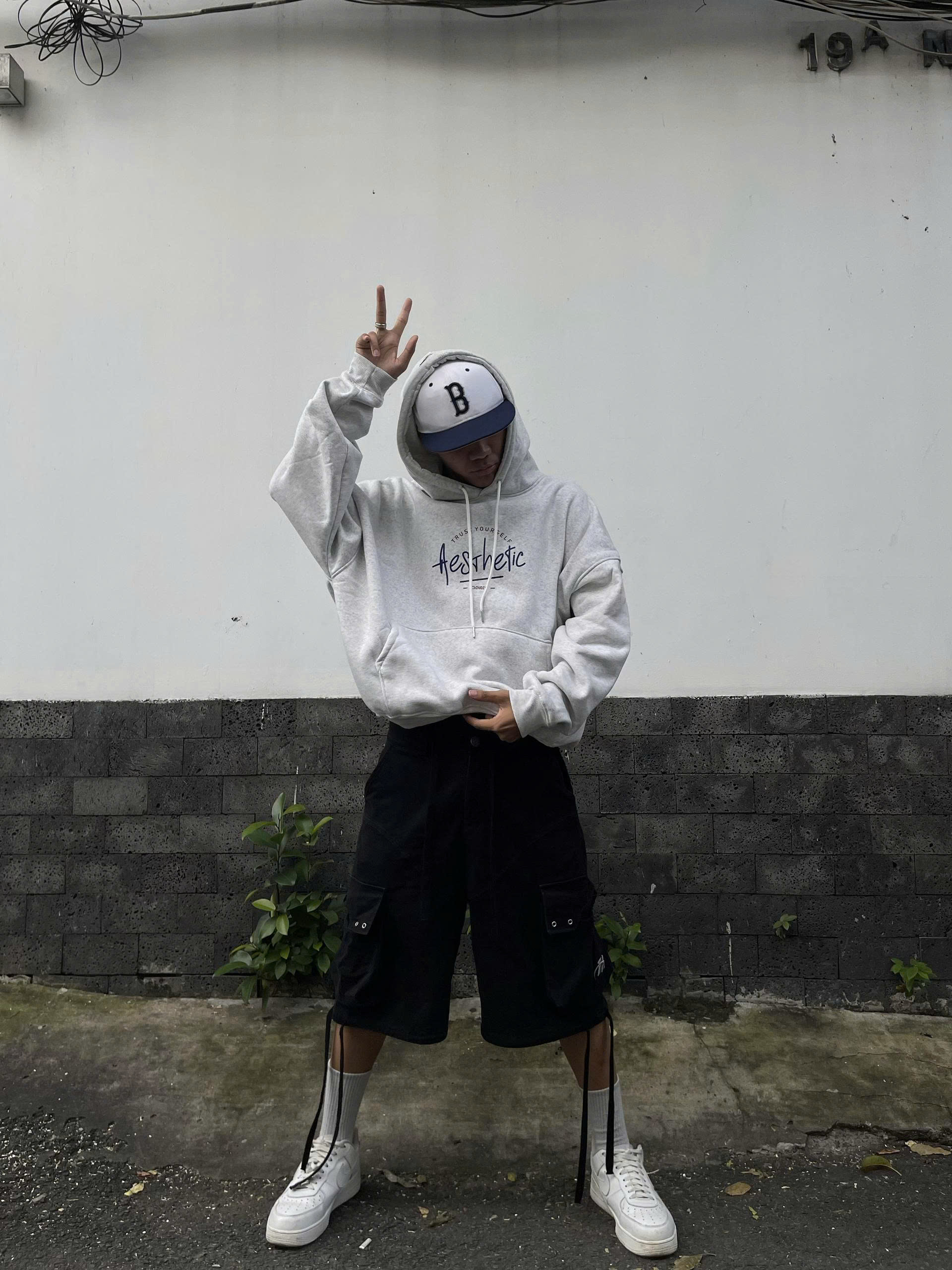 Áo khoác hoodie boxy nỉ nam local brand hoodie nữ unisex form rộng basic tay phồng CLOUDZY TRUST