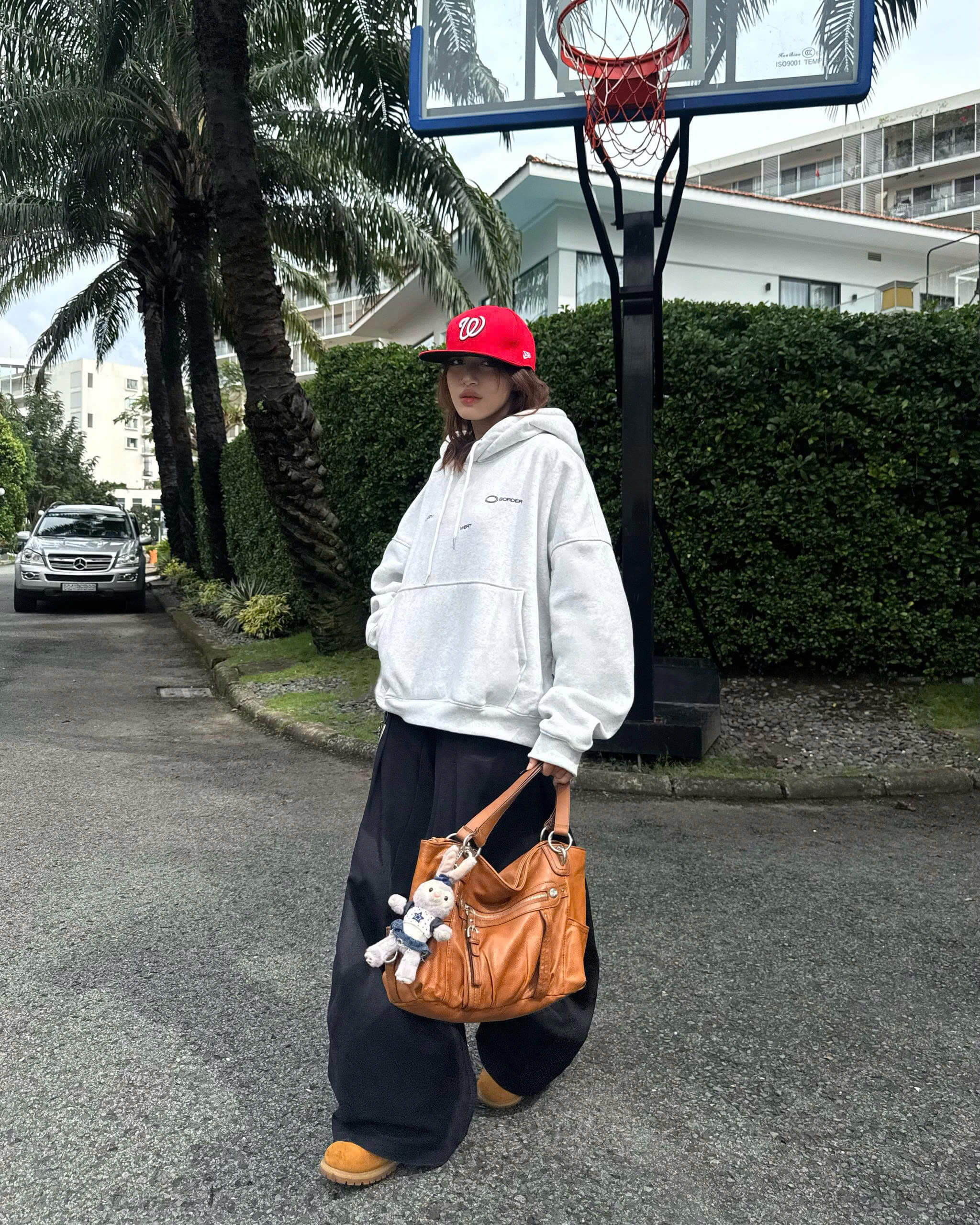 Áo khoác hoodie boxy nỉ nam local brand hoodie nữ unisex form rộng basic tay phồng CLOUDZY BOR