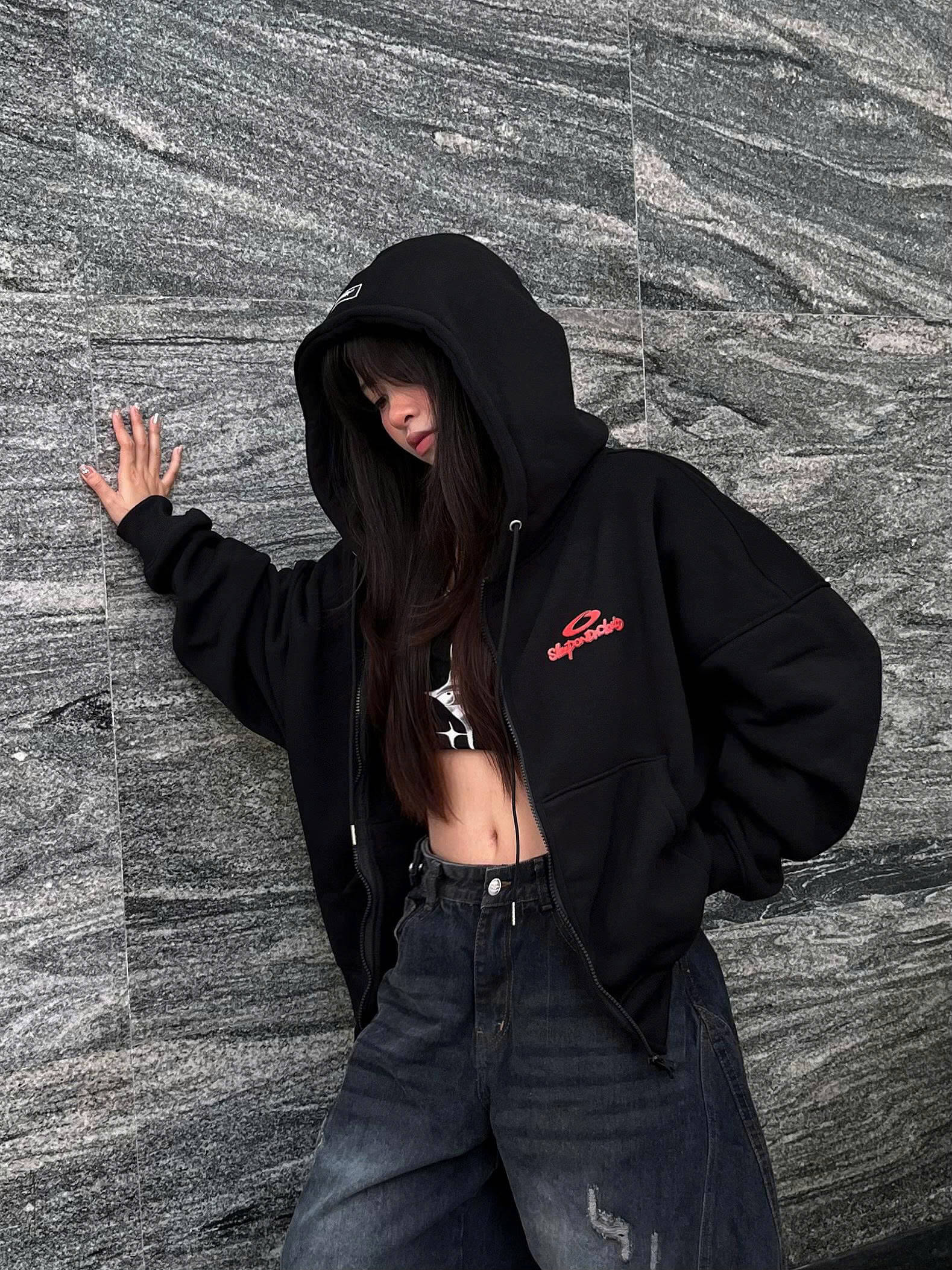 Áo khoác hoodie zip boxy nam nữ local brand zip hoodie nỉ bông dầy dặn unisex basic CLOUDZY PLAN