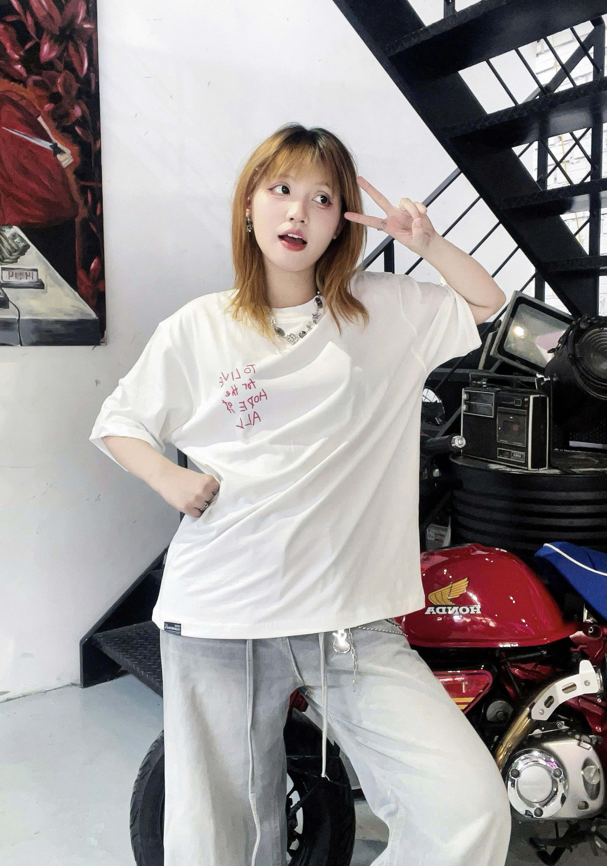Áo thun local brand CLOUDZY Áo phông oversize form rộng Unisex 250gsm cotton 100% HOPE