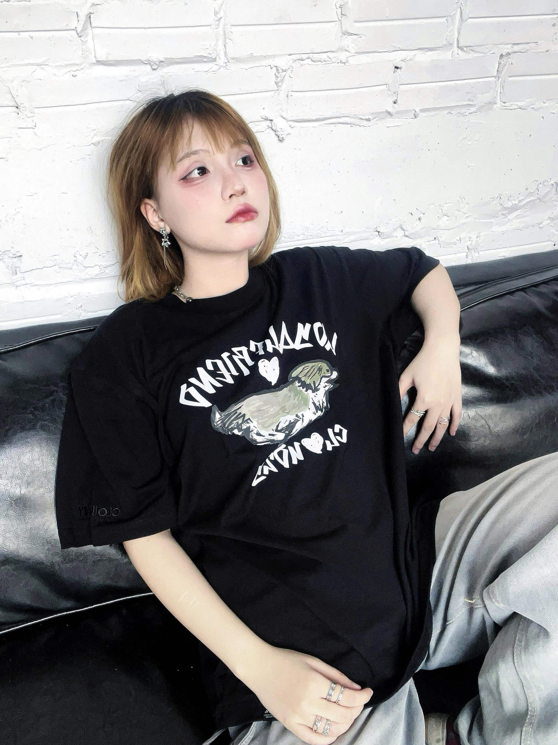 Áo thun oversize cotton 100% 250gsm áo phông local brand CLOUDZY unisex LOYAL