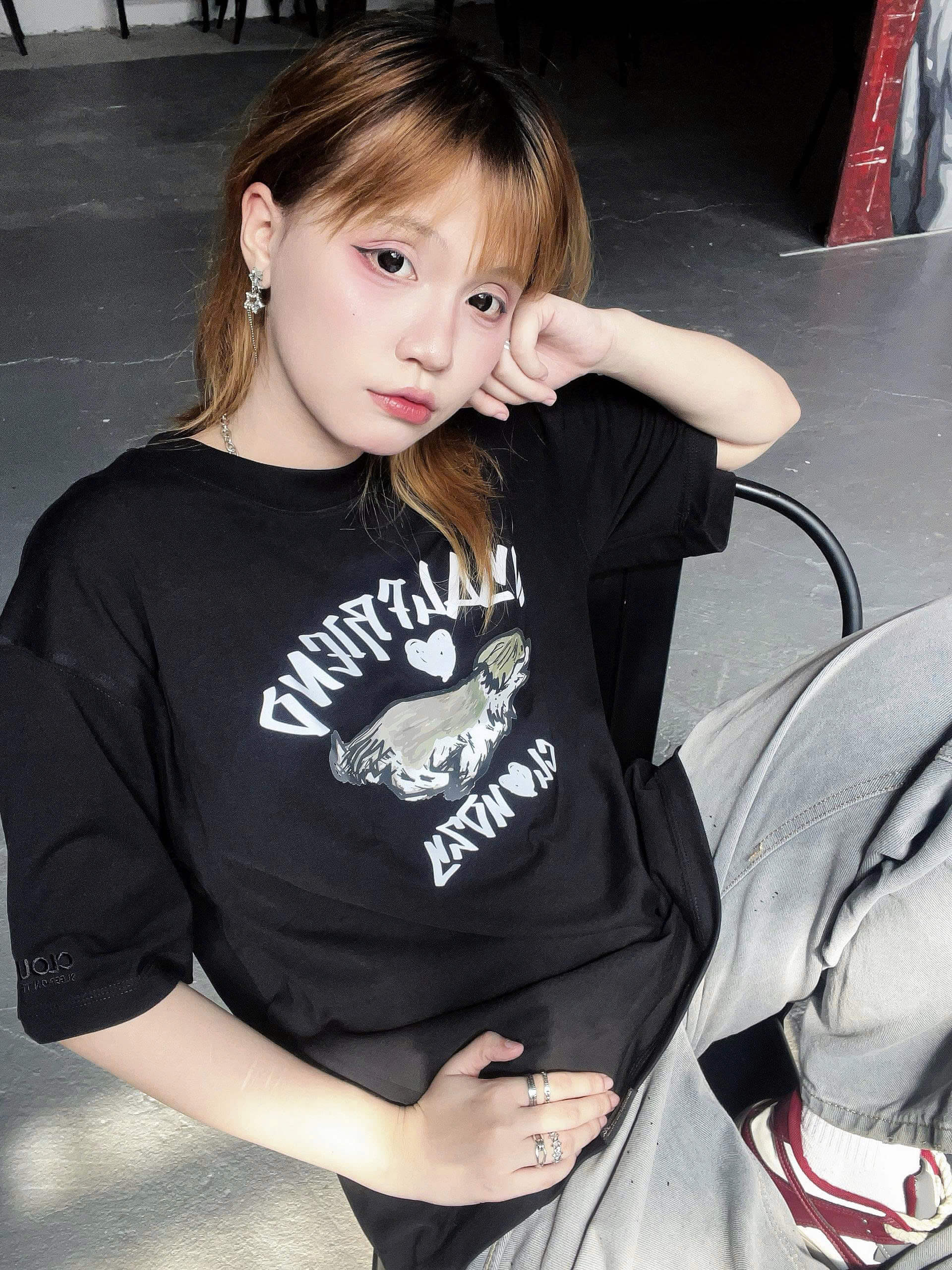 Áo thun oversize cotton 100% 250gsm áo phông local brand CLOUDZY unisex LOYAL